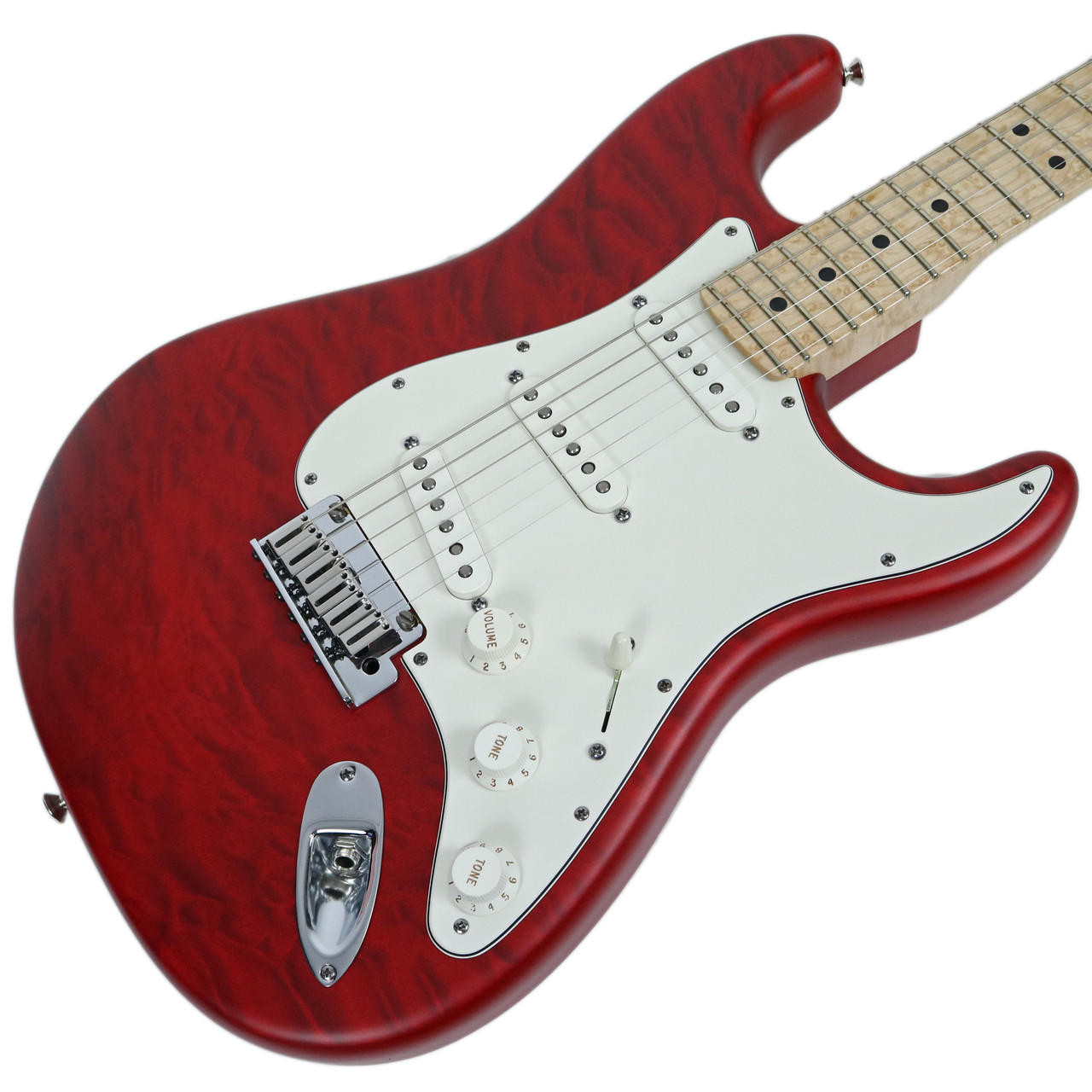 2013 Fender Custom Shop Deluxe Quilt Top Stratocaster Satin Red