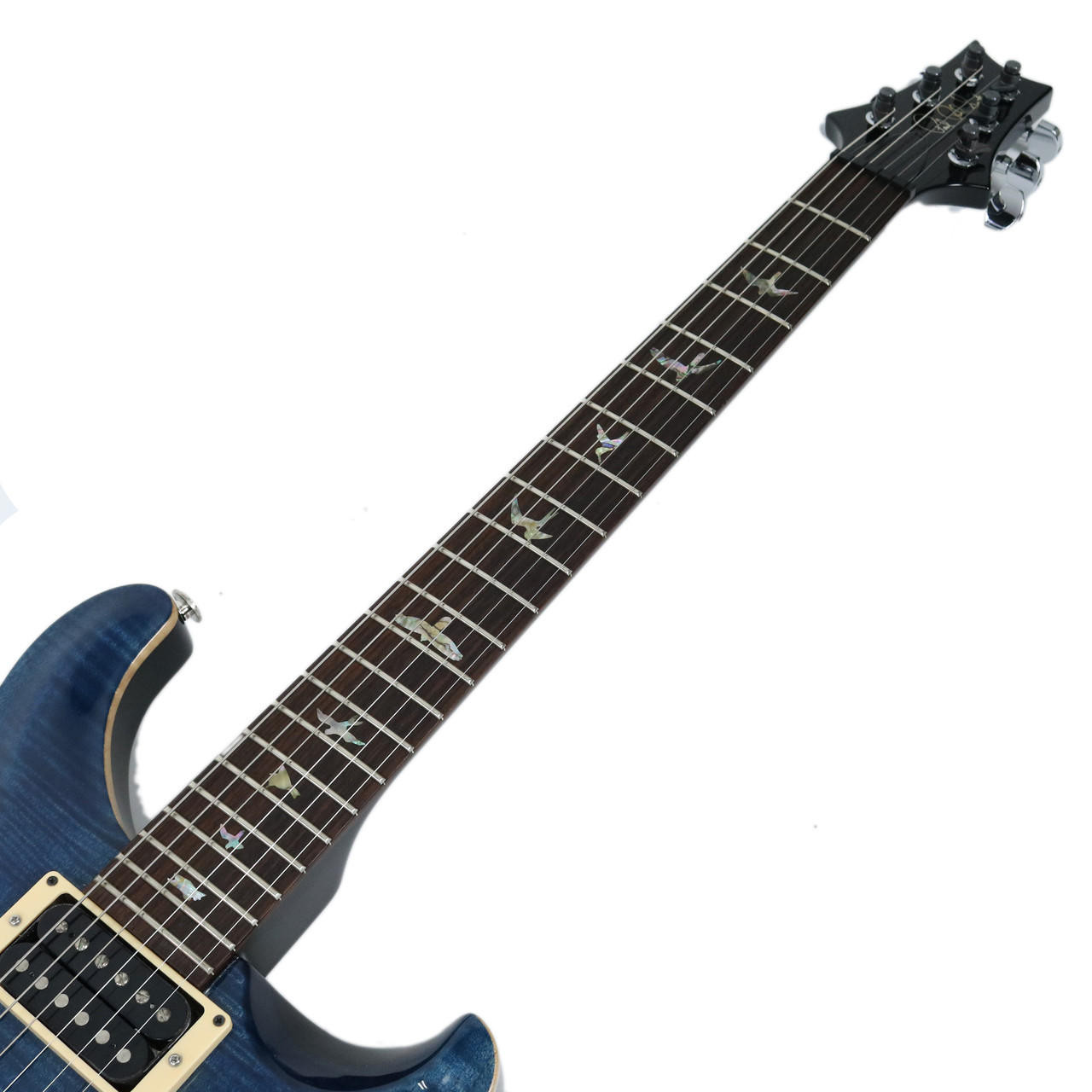 1997 PRS Paul Reed Smith Custom 22 Ten Top Transparent Blue Finish 