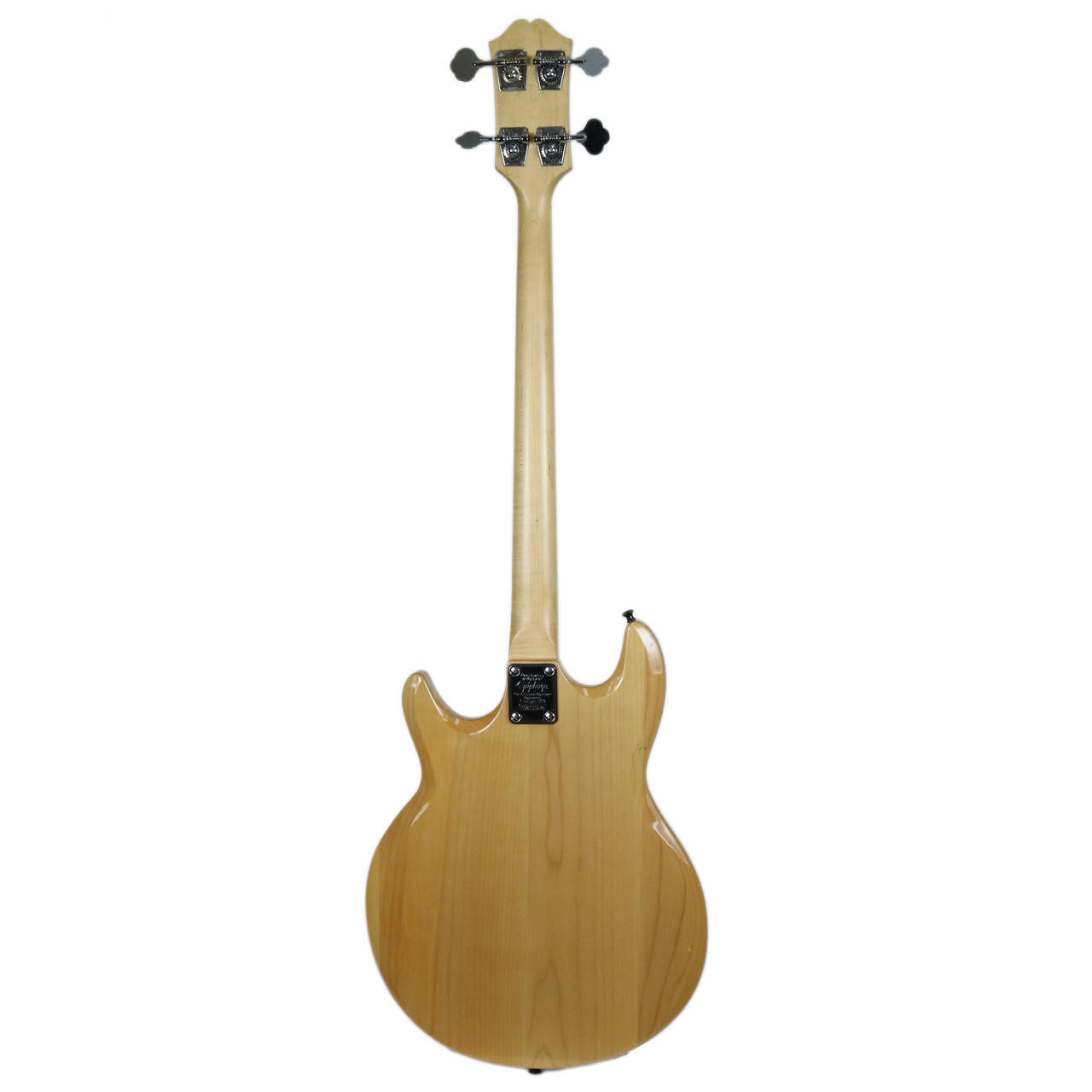 1998 Epiphone Ripper Electric Bass Guitar Natural Finish | Cream