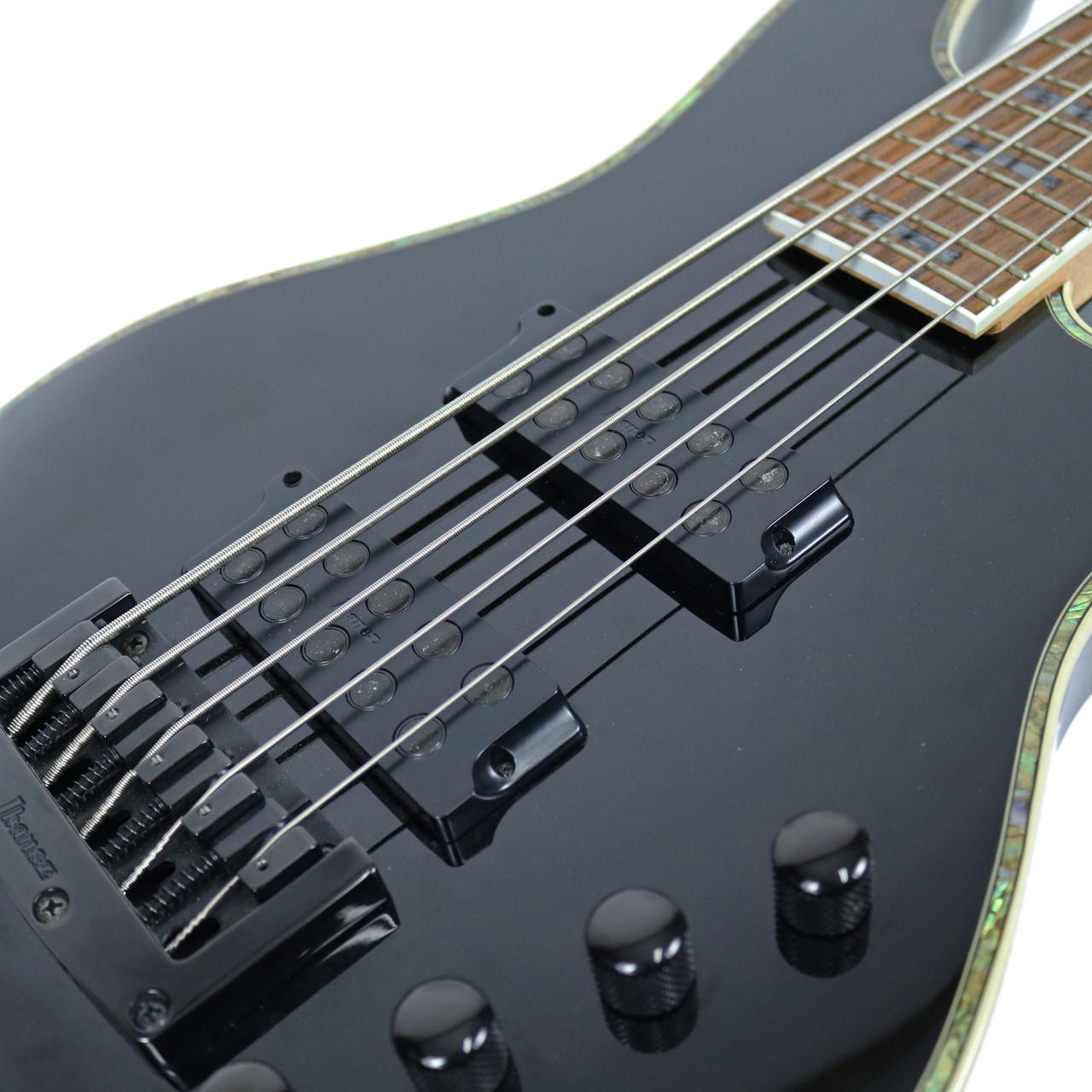Used Ibanez Sound Gear SDGR 5-String Electric Bass Black Sparkle