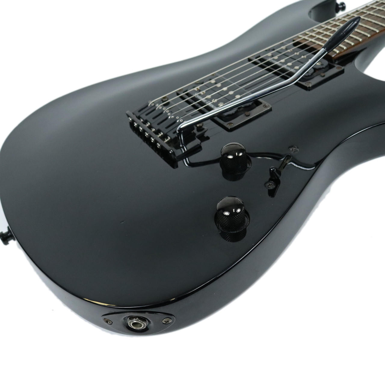 Late 90's Fender Showmaster Set Neck HH Stratocaster Black Finish