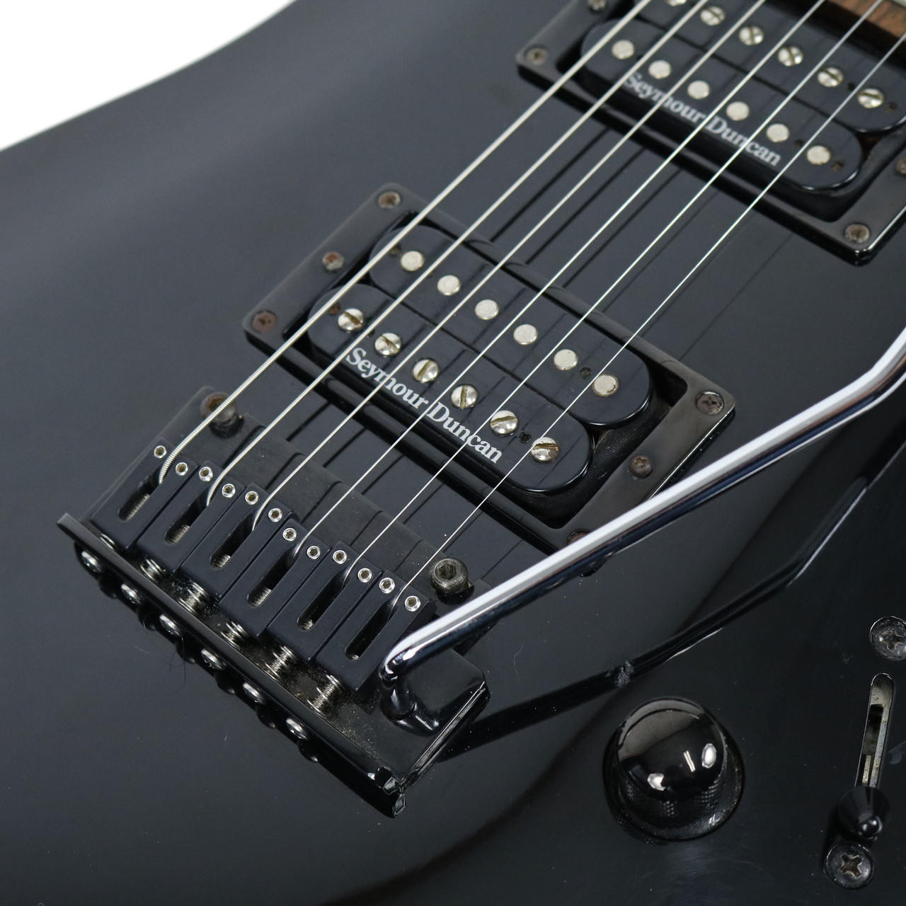 Late 90's Fender Showmaster Set Neck HH Stratocaster Black Finish