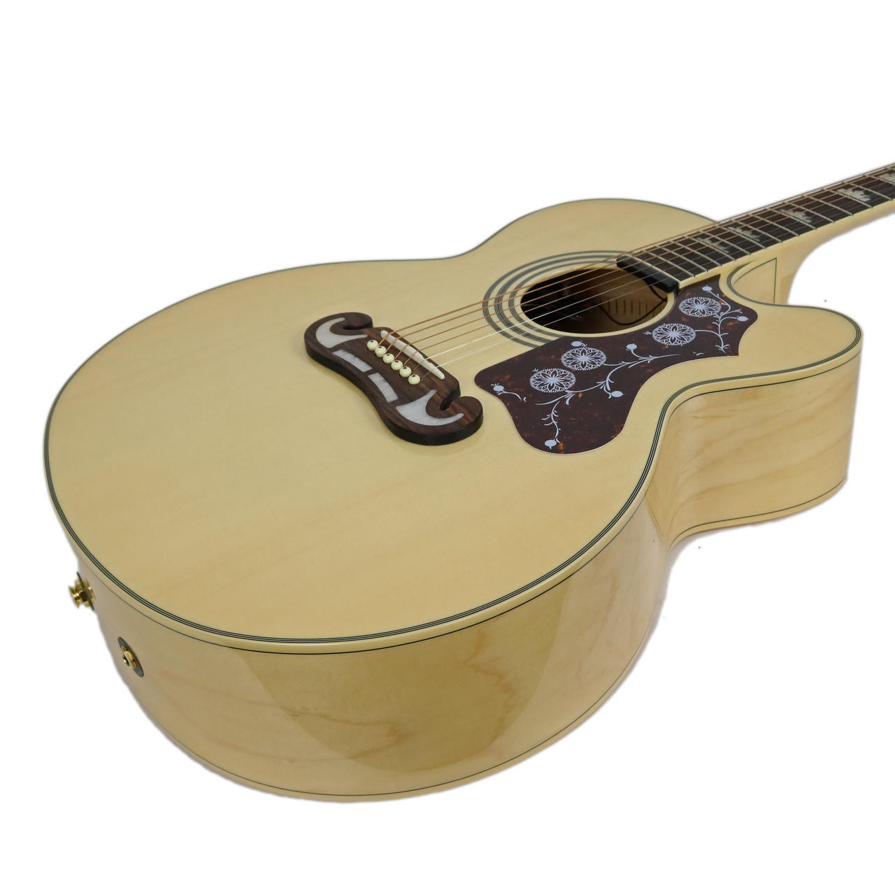 2014 Epiphone EJ-200ce Jumbo Acoustic Electric Guitar Natural