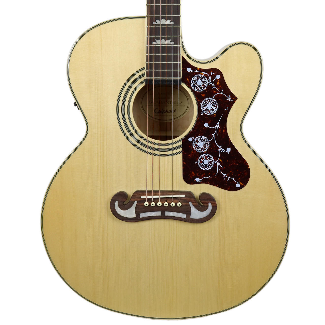 2014 Epiphone EJ-200ce Jumbo Acoustic Electric Guitar Natural