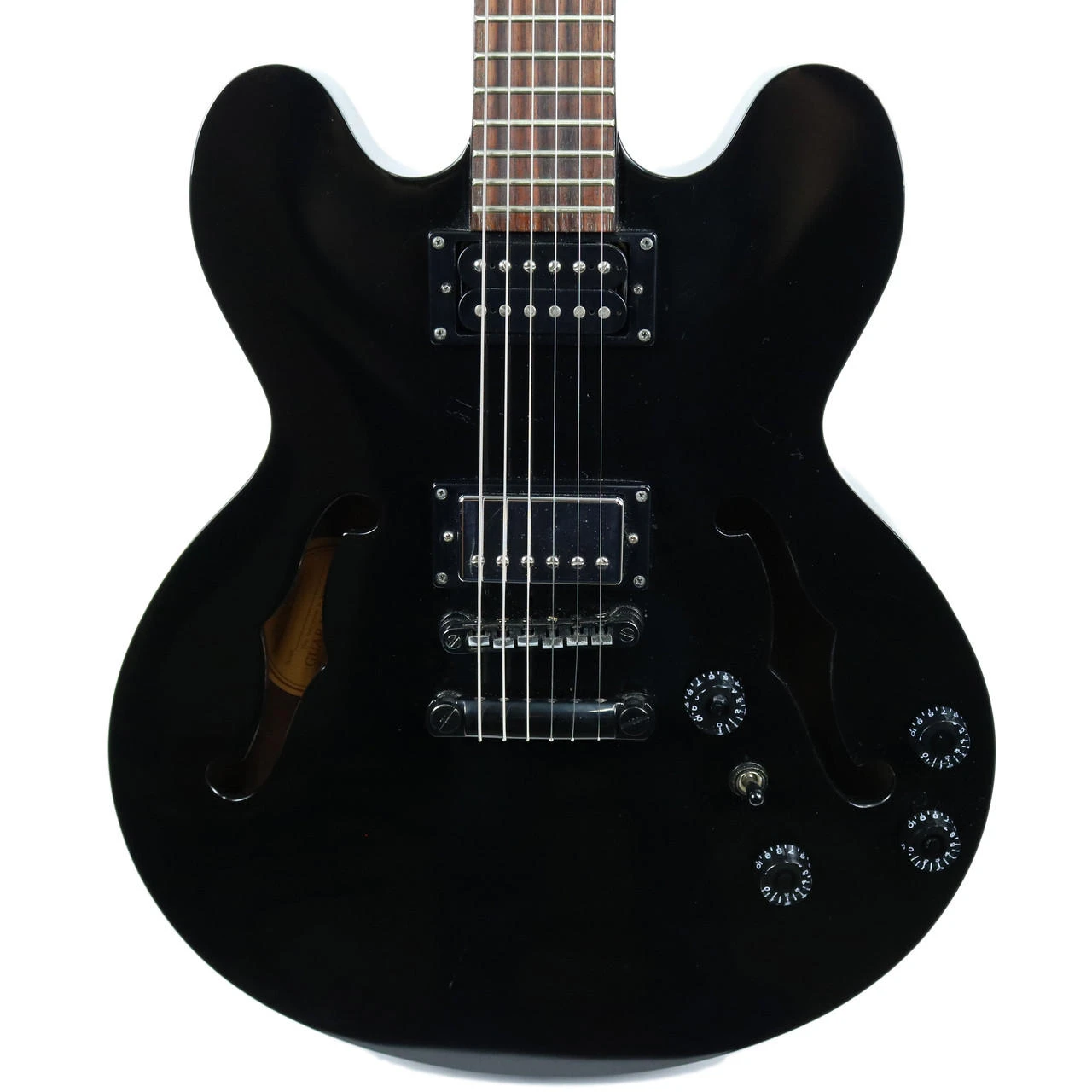 2005 Epiphone Dot Studio Semi-Hollow Body Electric Guitar Black 