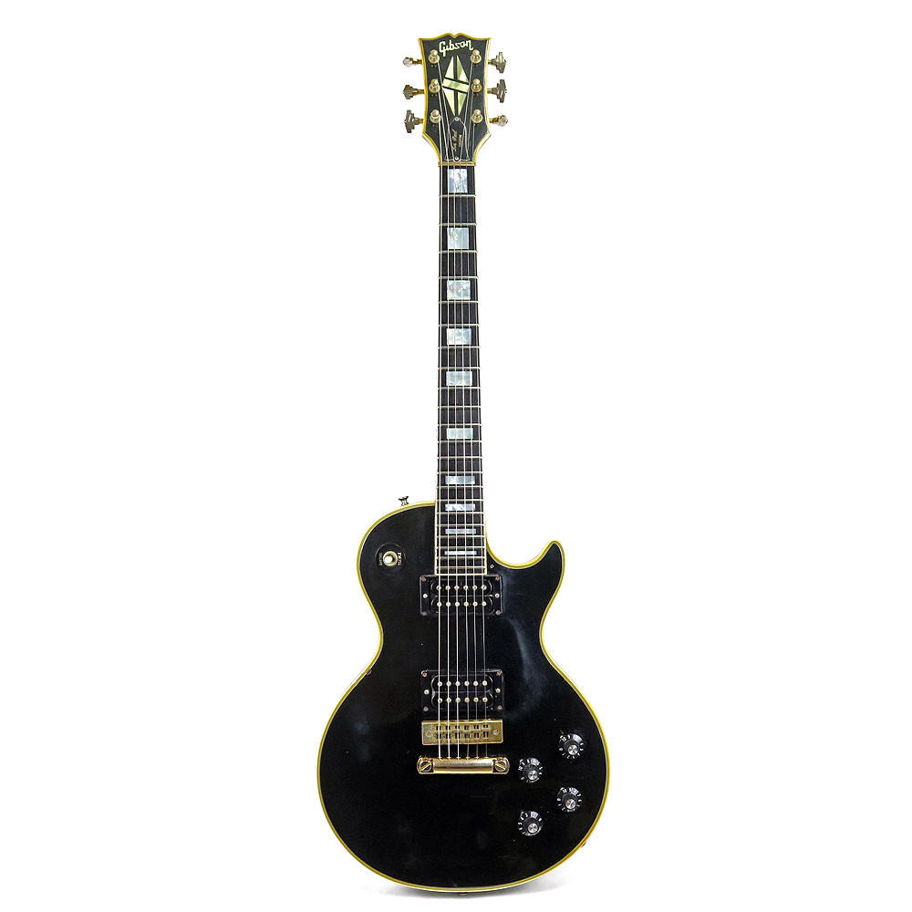 Vintage 1972 Gibson Les Paul Custom Electric Guitar Black Beauty