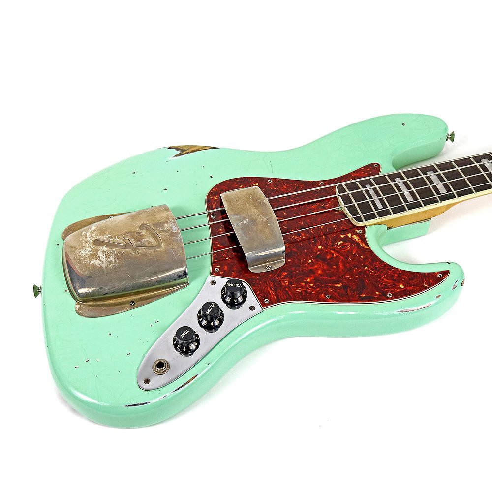Vintage 1978 Fender Jazz Bass Refinished Sea Foam Green | Cream