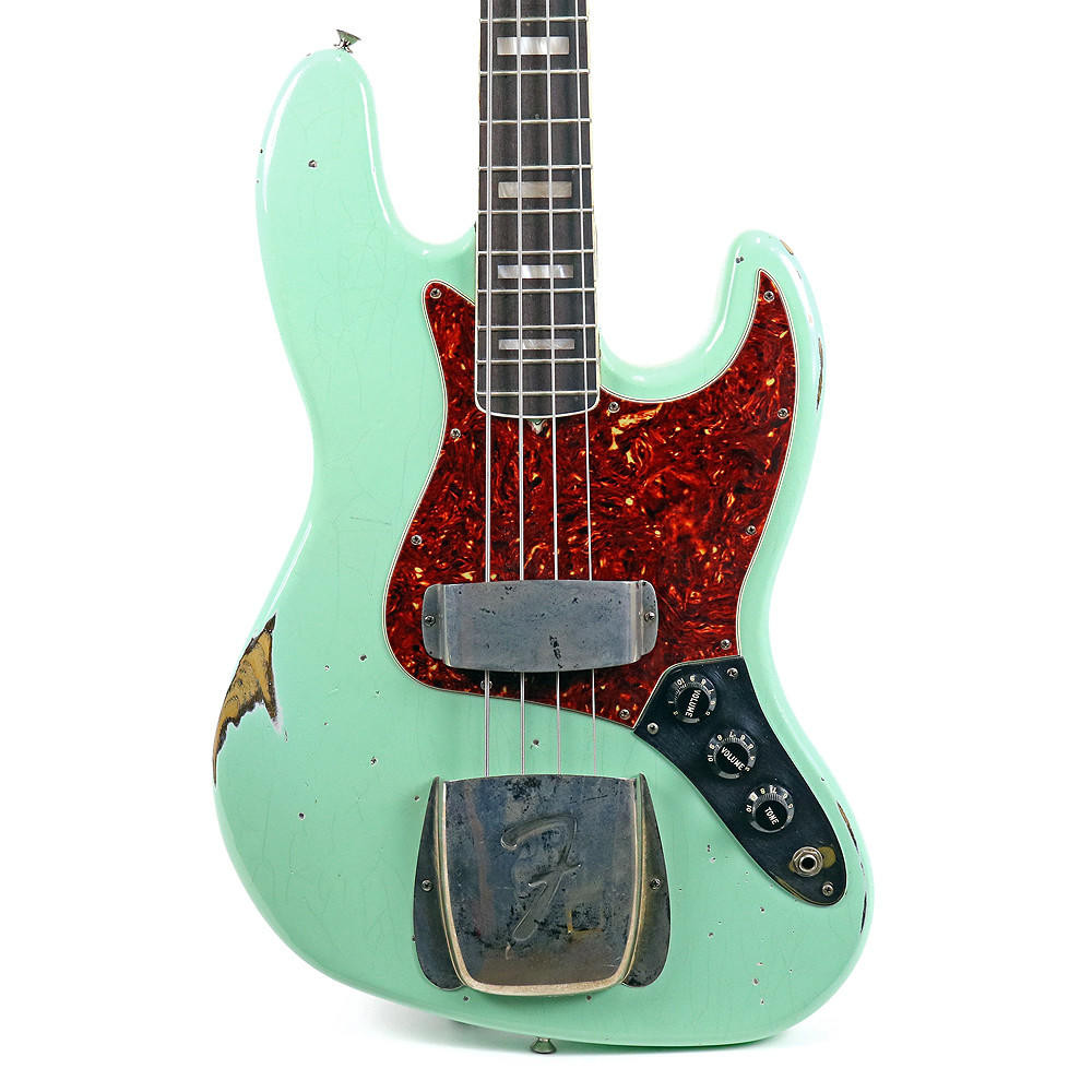 Vintage 1978 Fender Jazz Bass Refinished Sea Foam Green | Cream