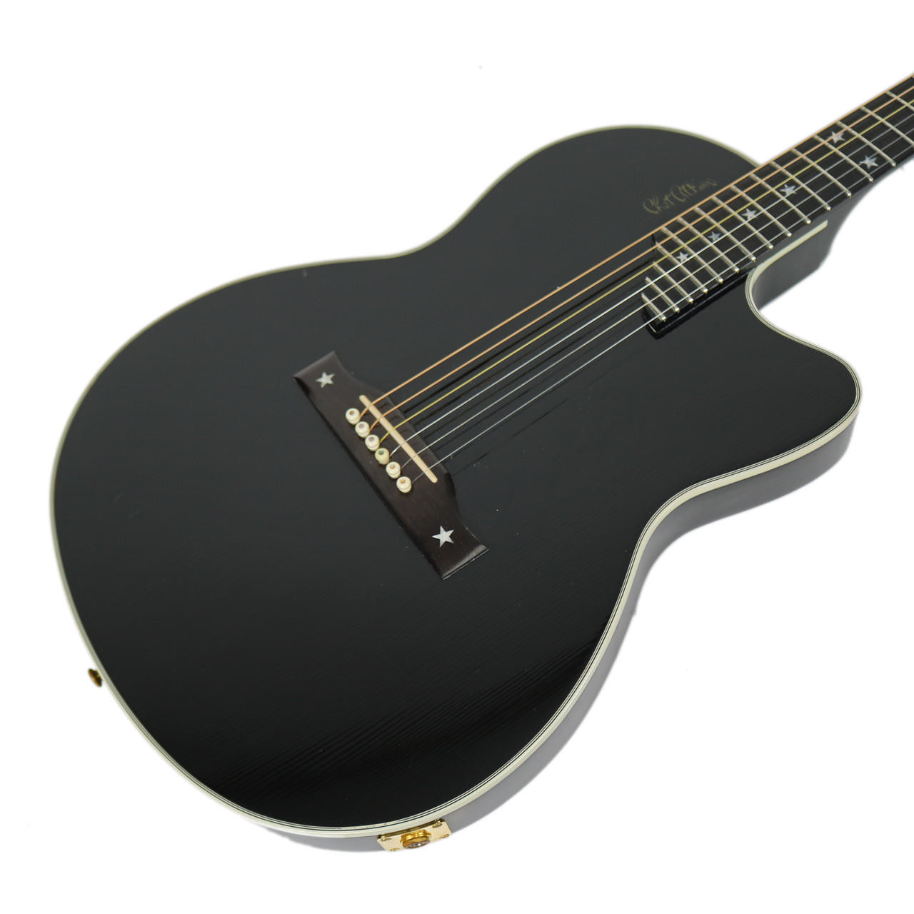 1996 Gibson Chet Atkins SST Acoustic Electric Guitar Black Finish