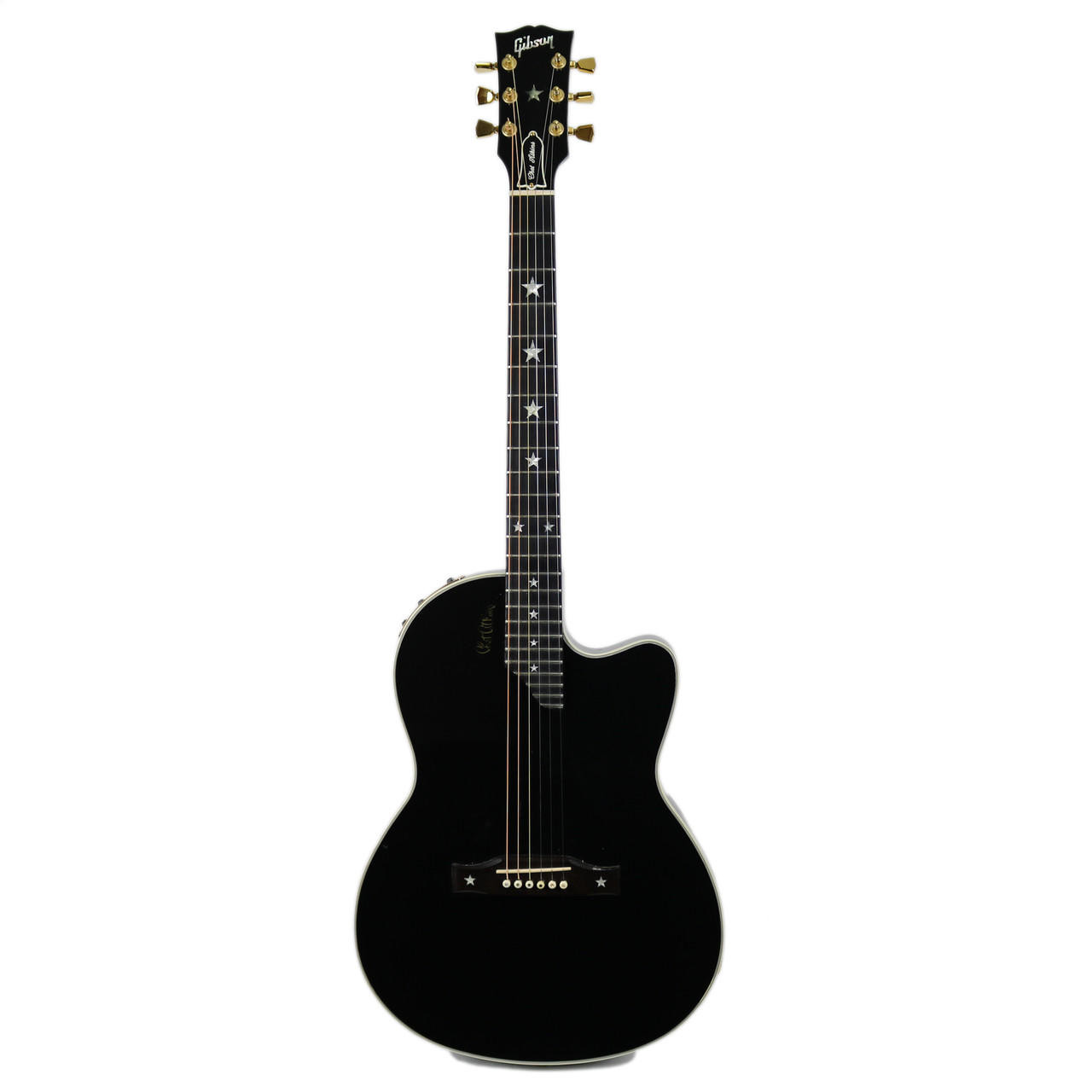 1996 Gibson Chet Atkins SST Acoustic Electric Guitar Black Finish