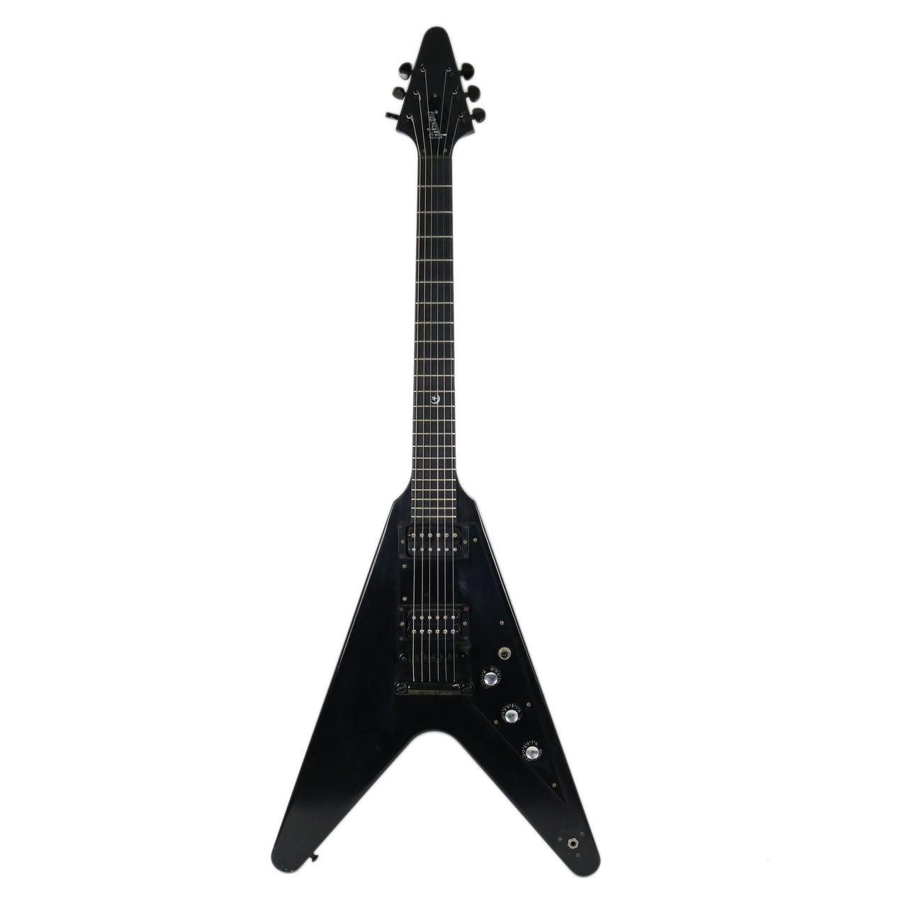 2001 Gibson Gothic Flying V Electric Guitar Black Finish | Cream