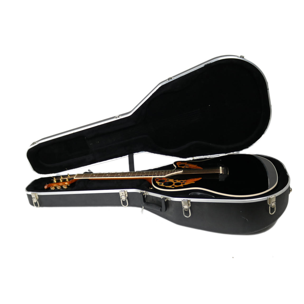 2009 Ovation Elite 1778LX Acoustic Electric Guitar Black Finish