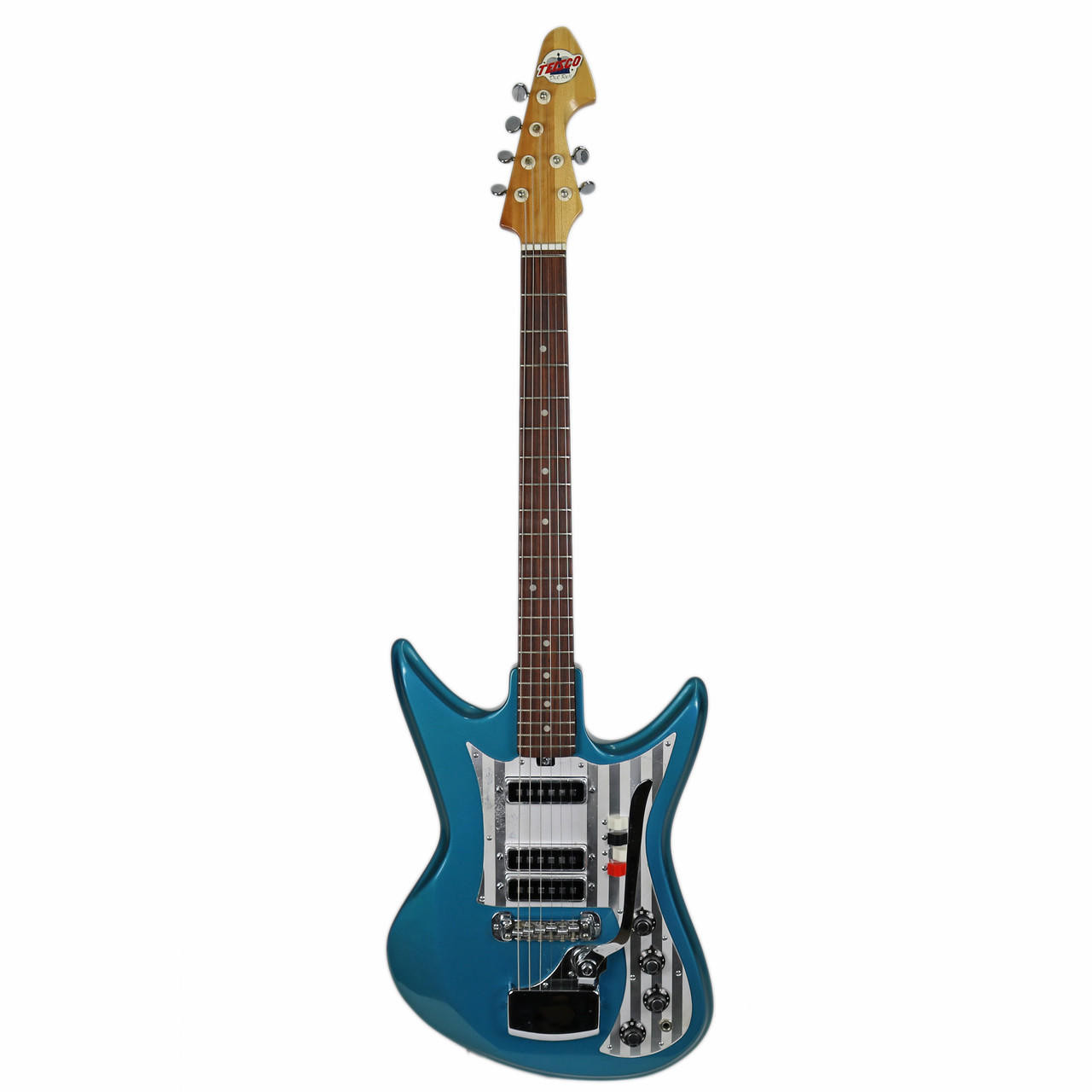 Vintage 1960's Teisco Del Rey ET-312 Electric Guitar Teal Blue