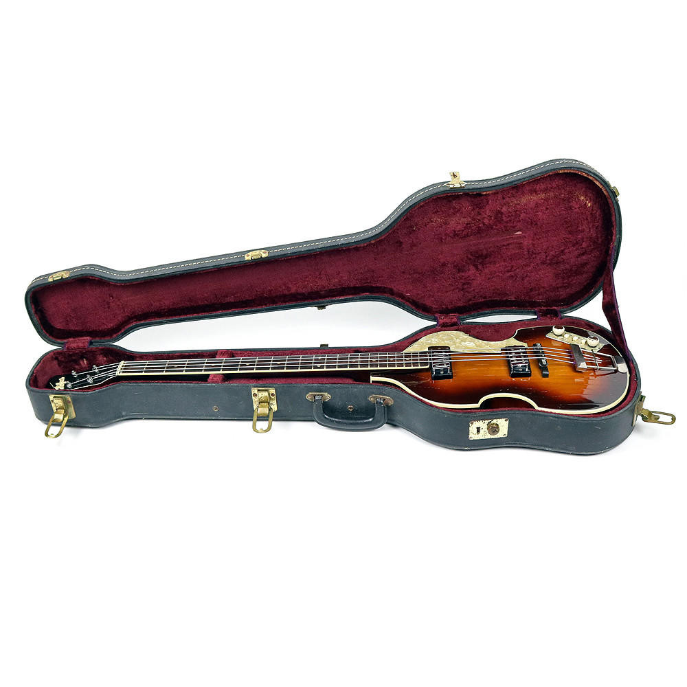 Vintage 1966 Hofner 500/1 Violin Electric Bass Guitar Sunburst