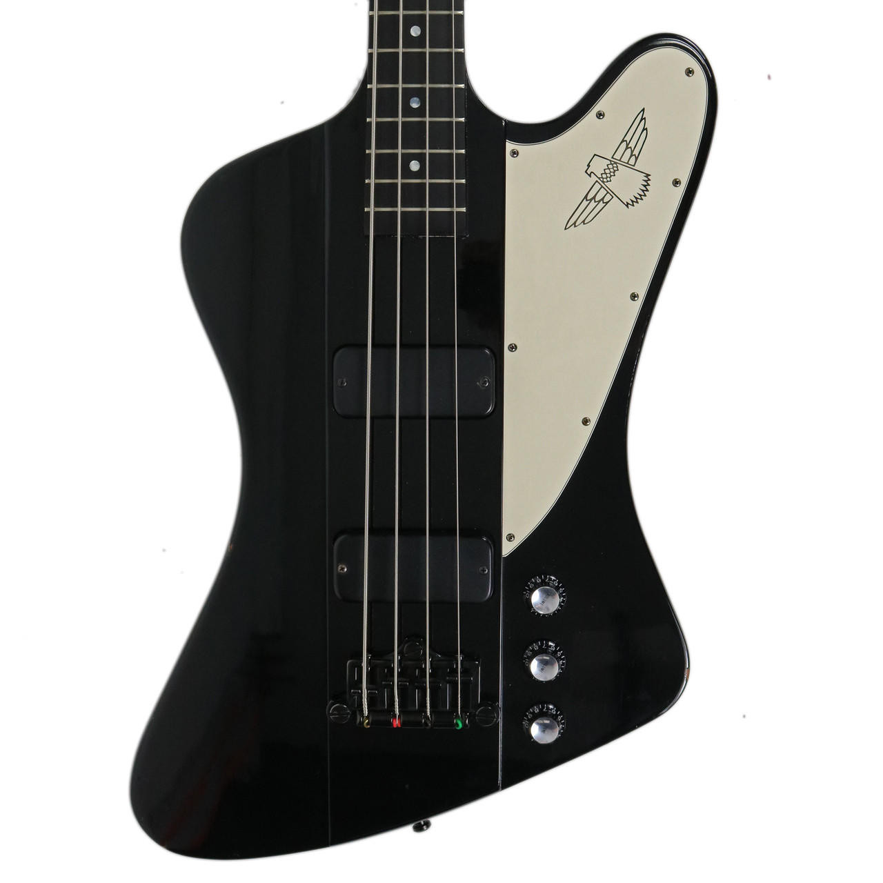 2002 Gibson Thunderbird IV Electric Bass Black Finish | Cream City