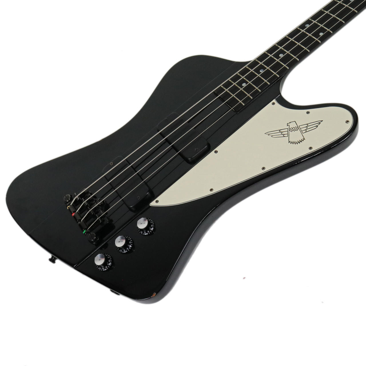 2002 Gibson Thunderbird IV Electric Bass Black Finish | Cream City