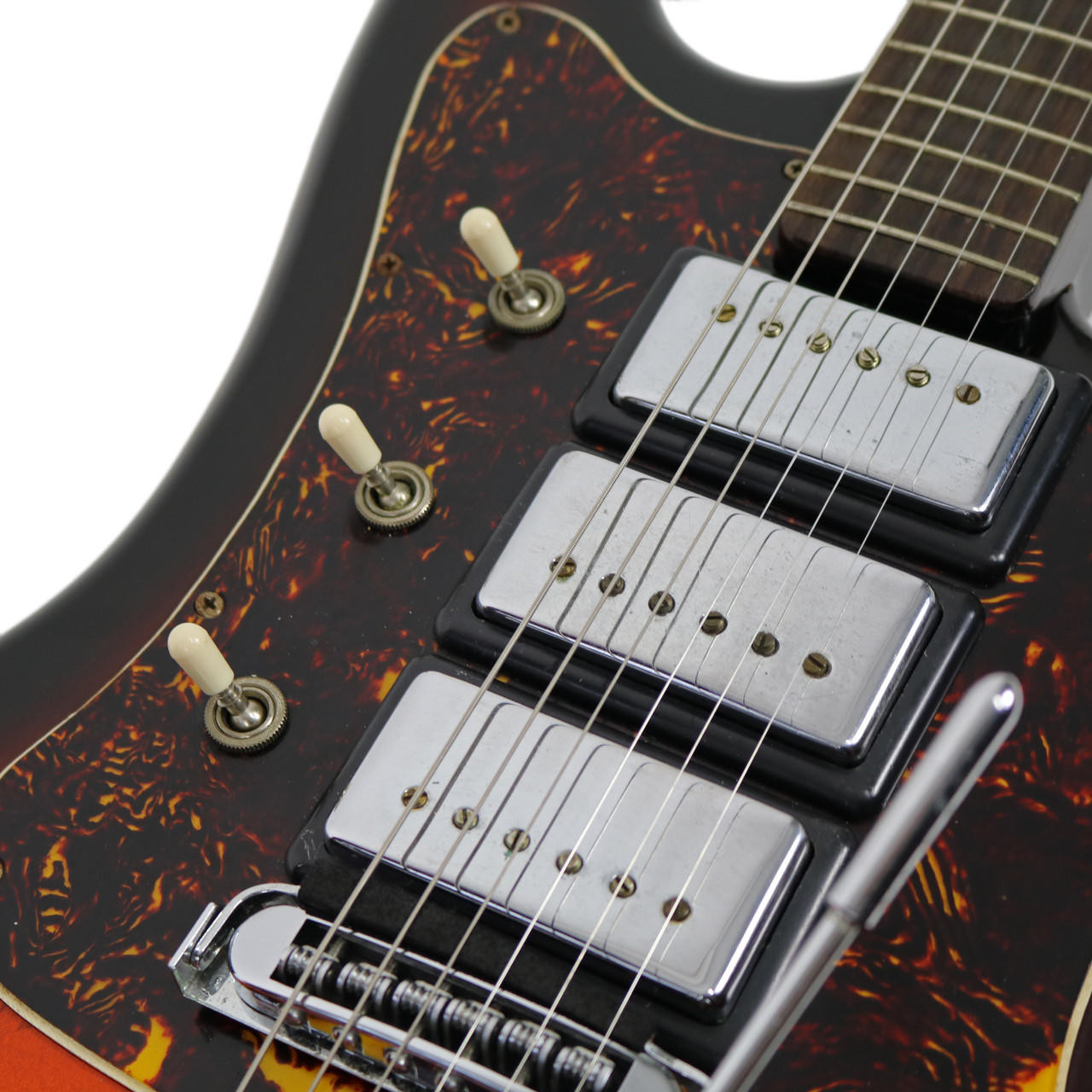 Vintage 1968 National N644 Lexington Electric Guitar Sunburst