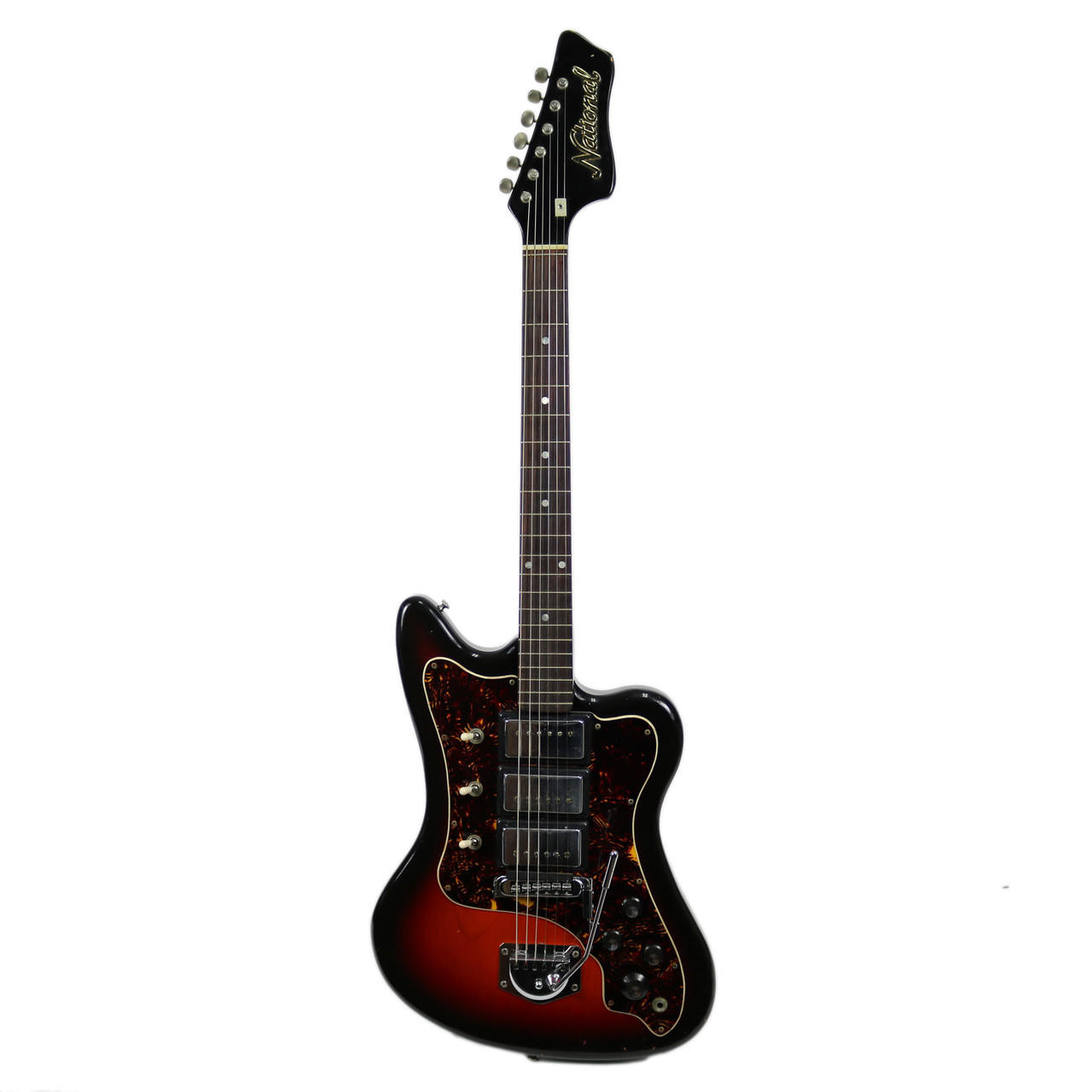 Vintage 1968 National N644 Lexington Electric Guitar Sunburst