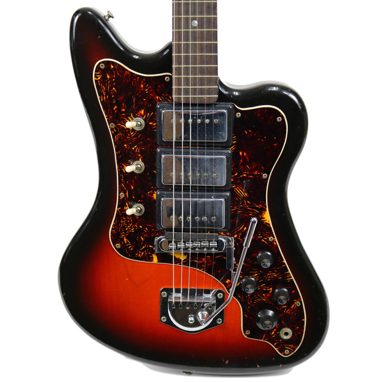 Vintage エレキギター Vintage 1968 National N644 Lexington Electric Guitar Sunburst
