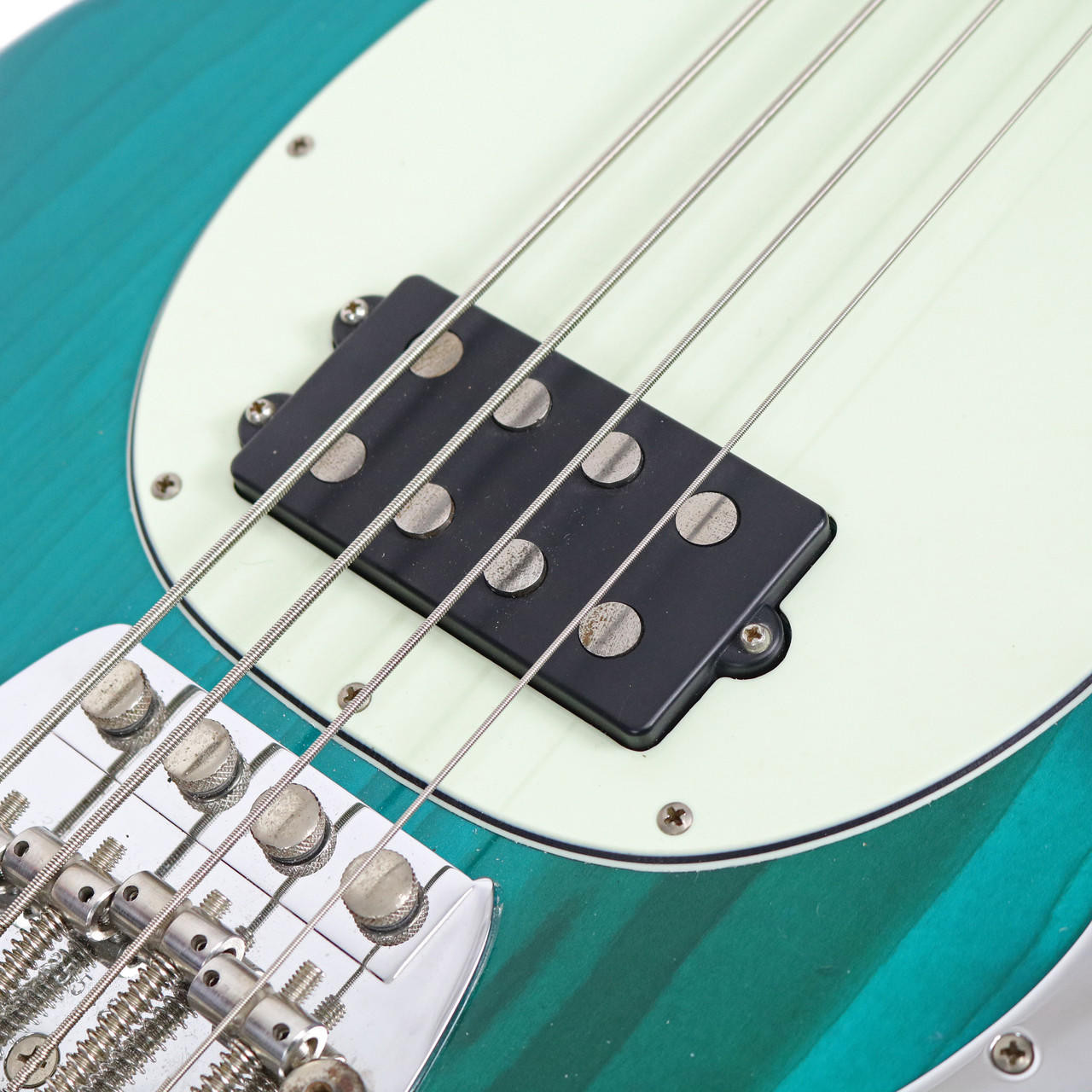 1987 Ernie Ball Music Man Stingray 4 Electric Bass Transparent