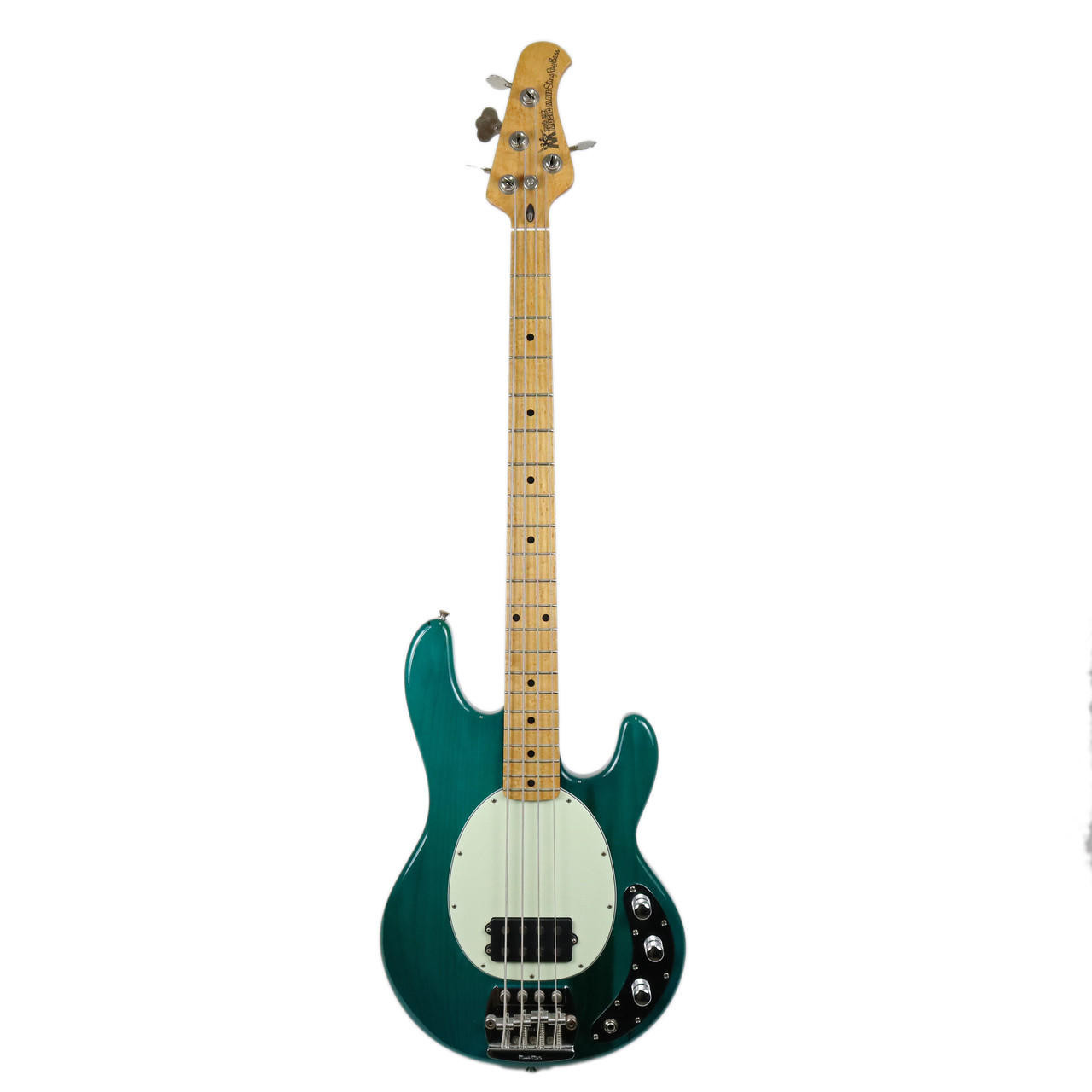 ベース Musicman stingray Translucent Green 1987 Ernie Ball Music Man Stingray 4 Electric Bass Transparent