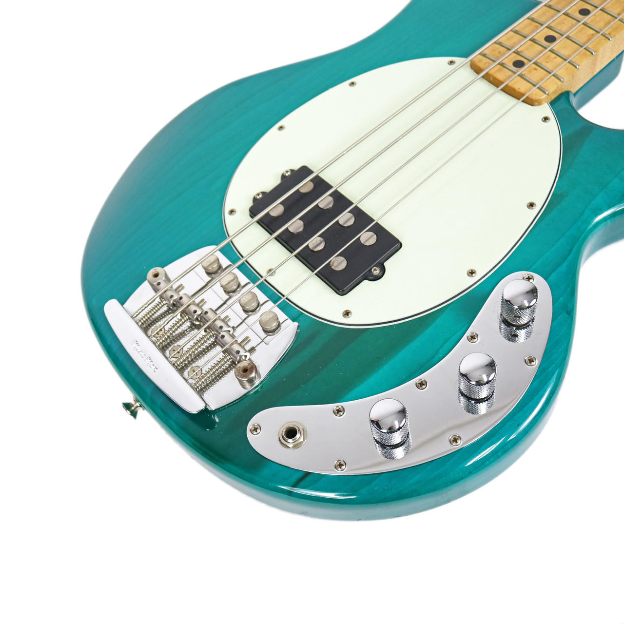 1987 Ernie Ball Music Man Stingray 4 Electric Bass Transparent