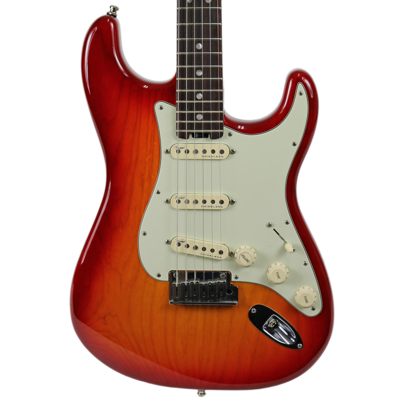 2015 Fender American Elite Stratocaster Aged Cherry Sunburst