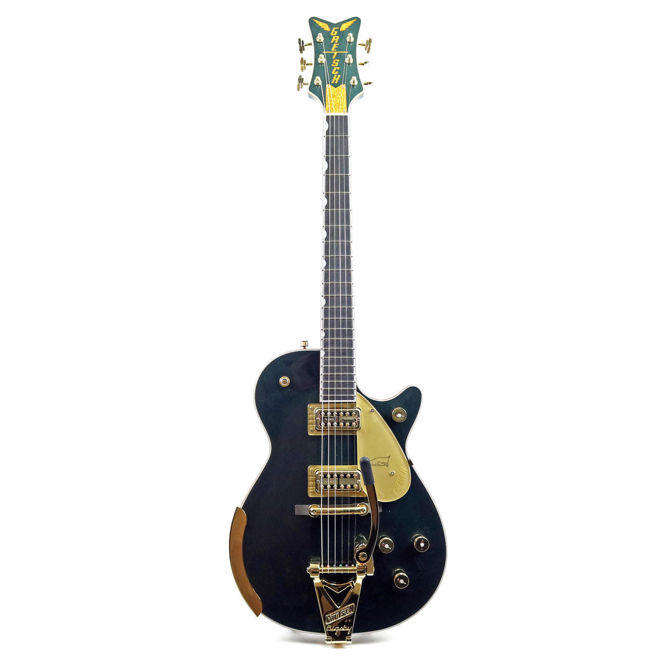 Gretsch G6134T-CDG Cadillac Green Penguin in with TV Jones | Cream