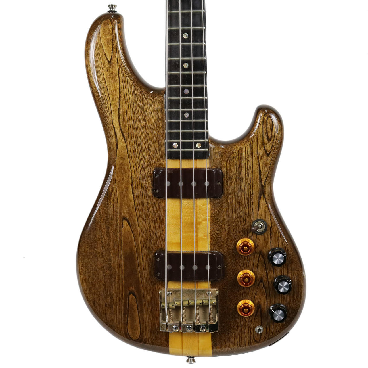 Vintage 1979 Ibanez MC Series Musician Bass Guitar in Dark Stain