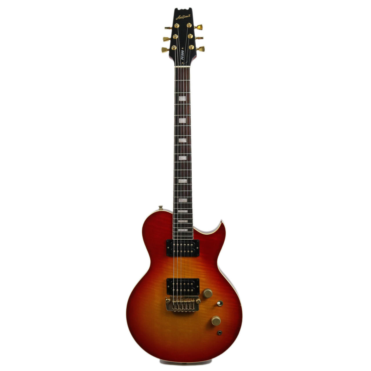 Vintage 1980 Aria Pro II PE-500 Cherry Sunburst Finish | Cream
