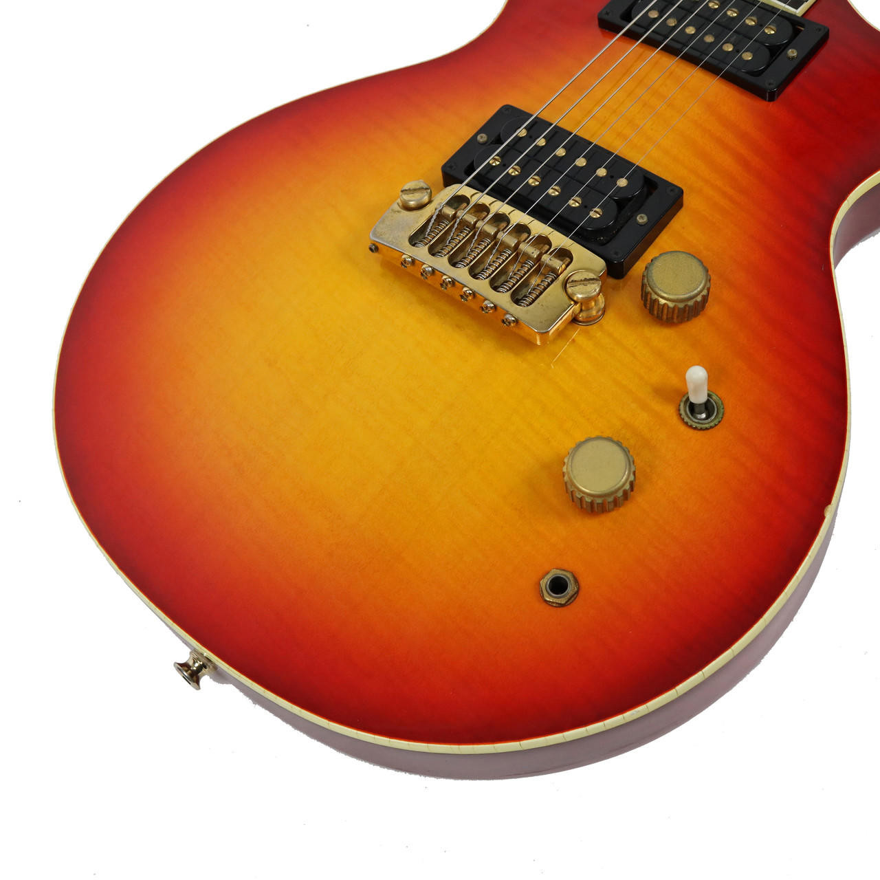 Vintage 1980 Aria Pro II PE-500 Cherry Sunburst Finish | Cream