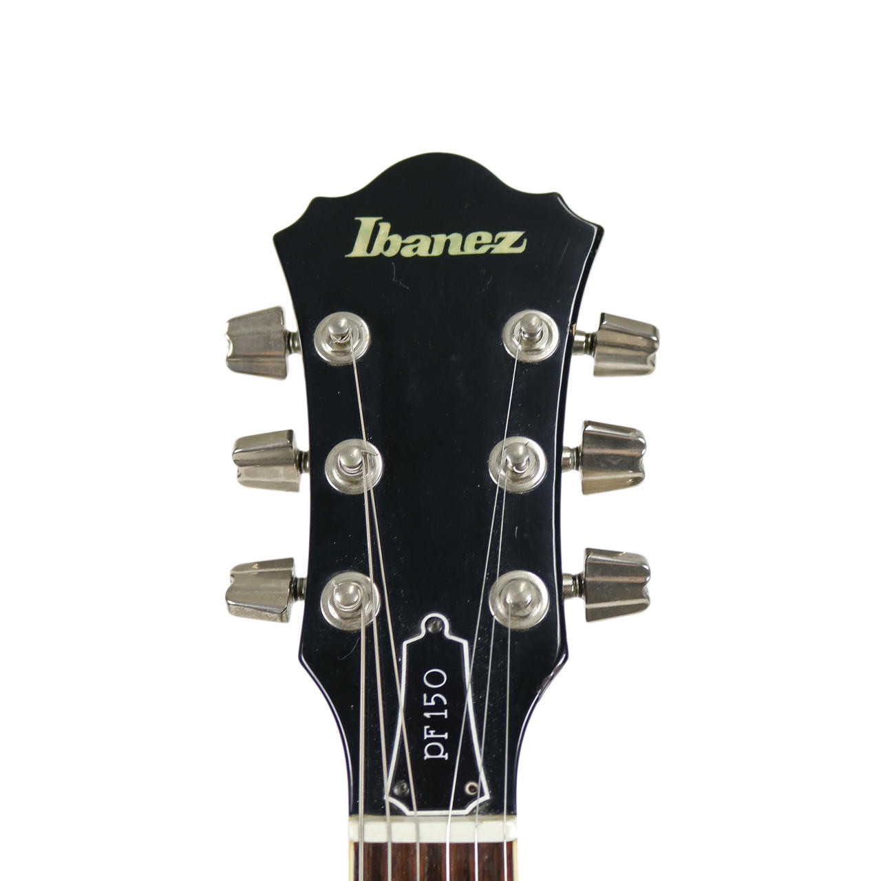 Vintage 1980 Ibanez PF-150 Electric Guitar Black Finish | Cream