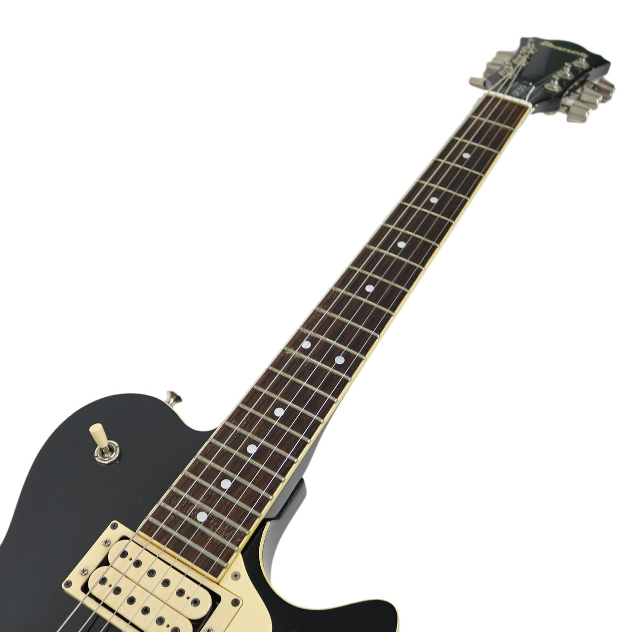 Vintage 1980 Ibanez PF-150 Electric Guitar Black Finish | Cream