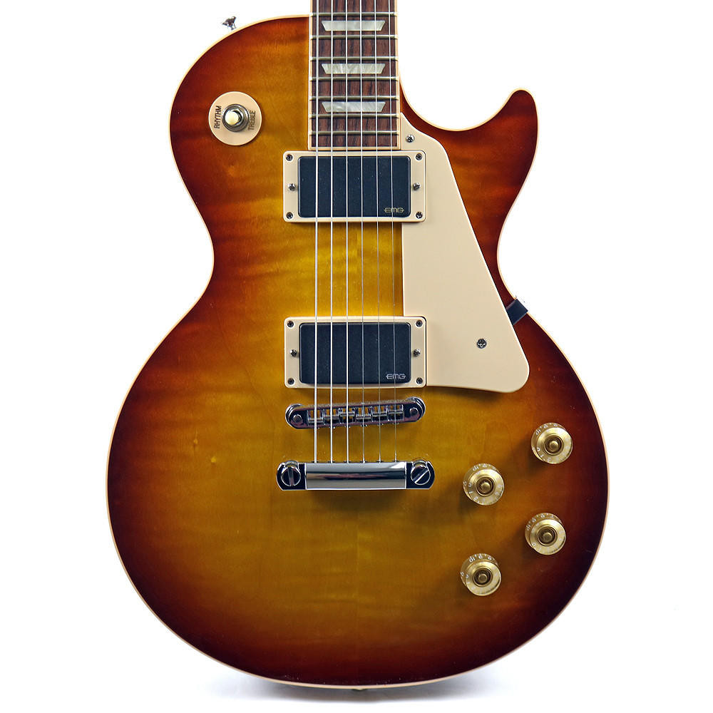 2012 Gibson Les Paul Traditional Electric Guitar Ice Tea Burst EMG