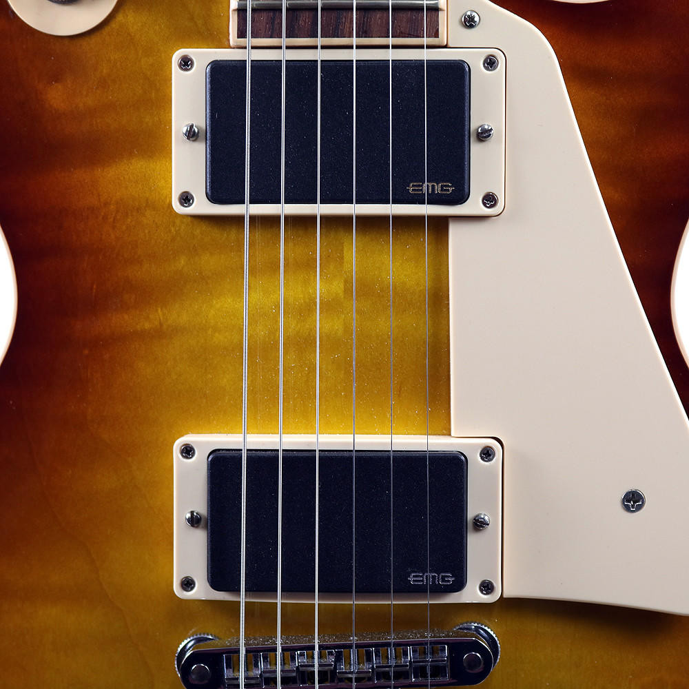 2012 Gibson Les Paul Traditional Electric Guitar Ice Tea Burst EMG