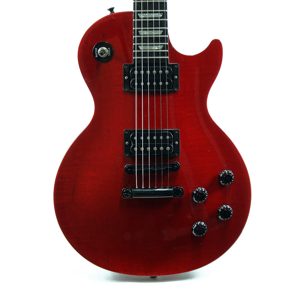 1992 Gibson Les Paul Studio Electric Guitar Trans Red Finish