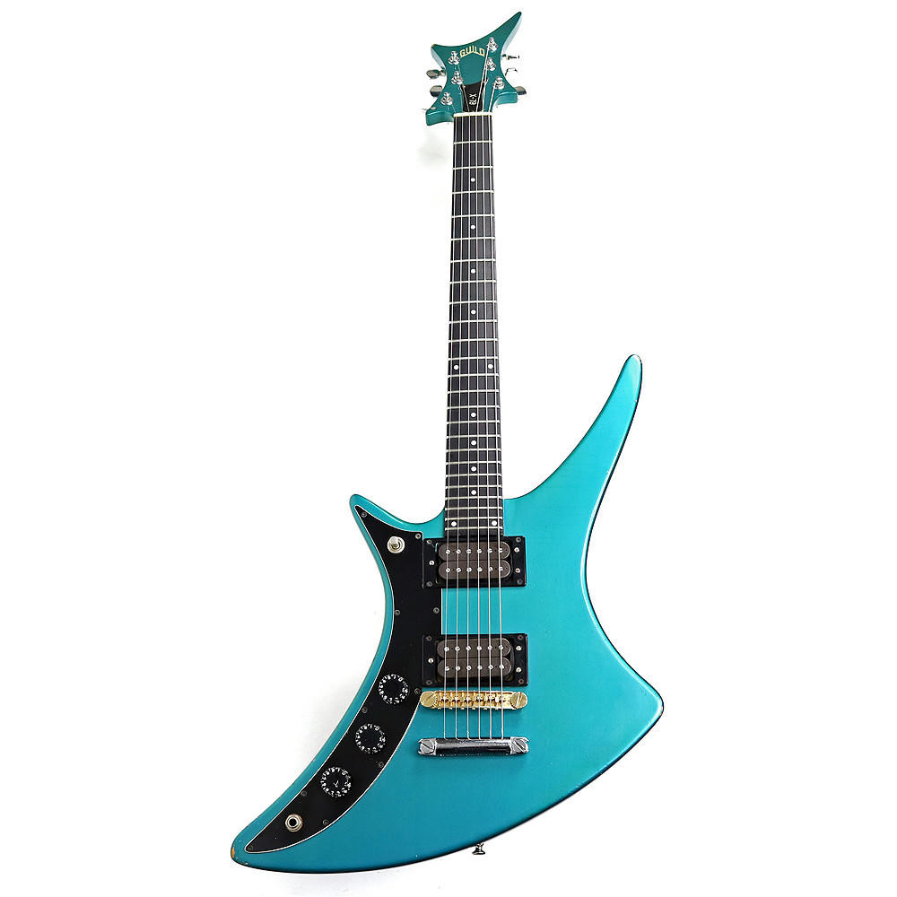 1984 Guild X-79 Skyhawk Lefty Electric Guitar Turquoise Finish