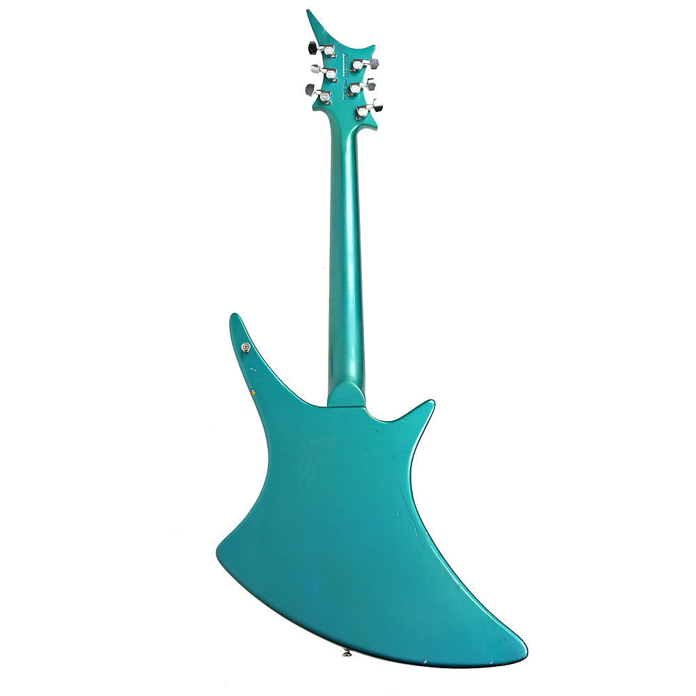 ギター URUCA 1984 Guild X-79 Skyhawk Lefty Electric Guitar Turquoise Finish