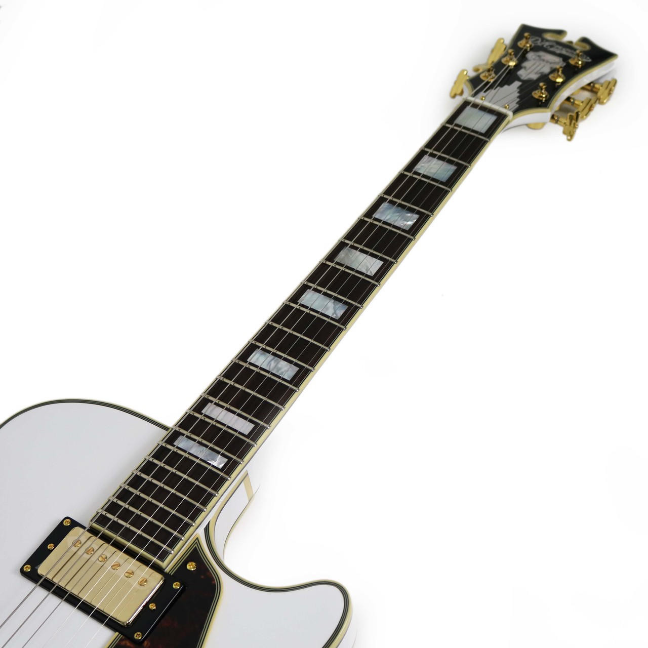D'Angelico Excel SS Semi-Hollow Body Electric Guitar in White