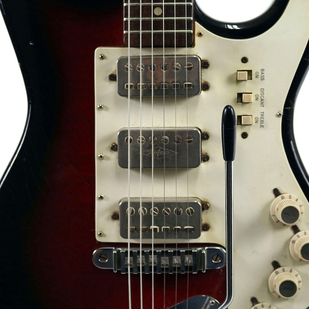 Vintage 1960's Hofner Deluxe Model 173 Electric Guitar Sunburst