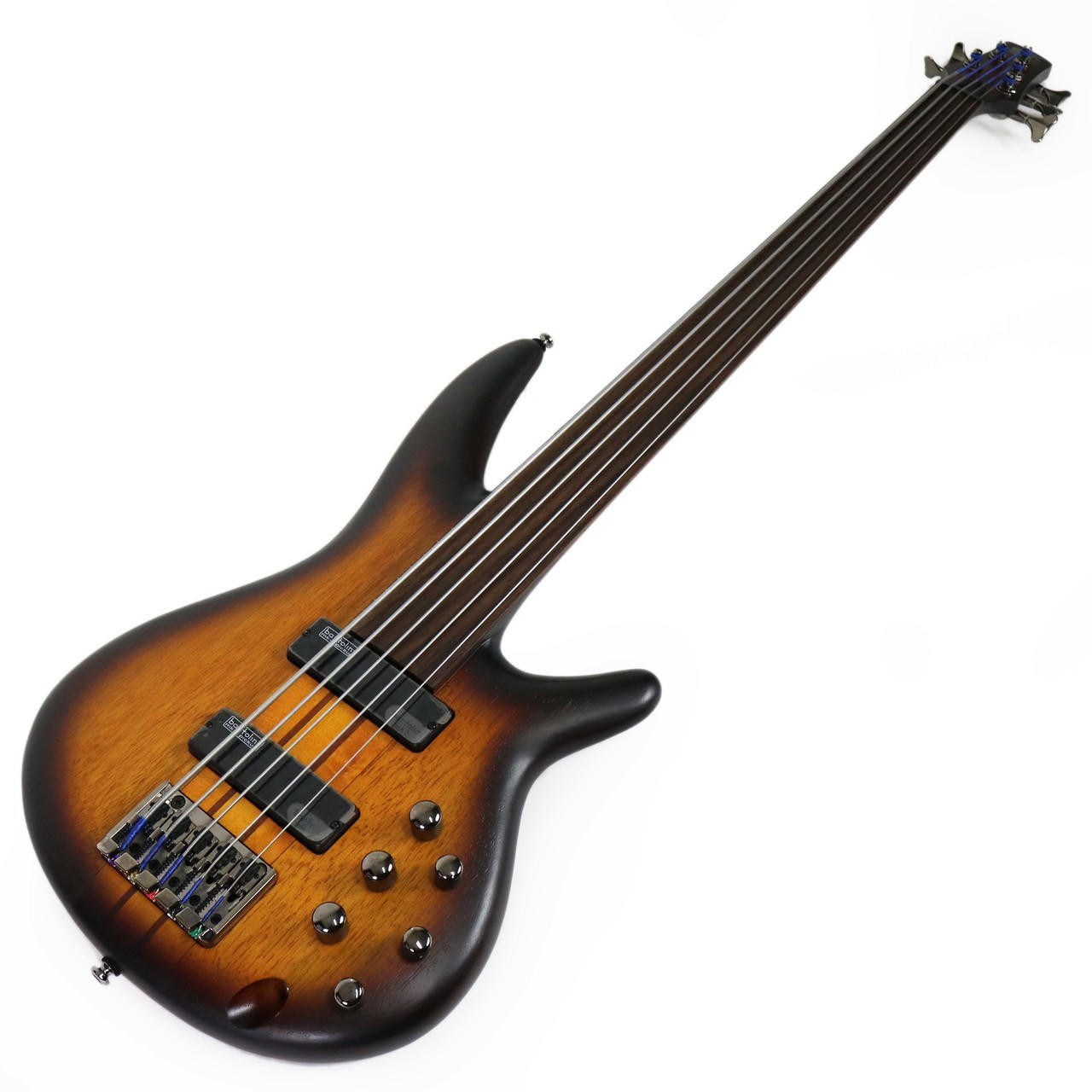 Ibanez SRF705 Workshop Series Fretless Bass in Brown Burst Flat Ibanez SRF705 Workshop Series Fretless Bass in Brown Burst Flat