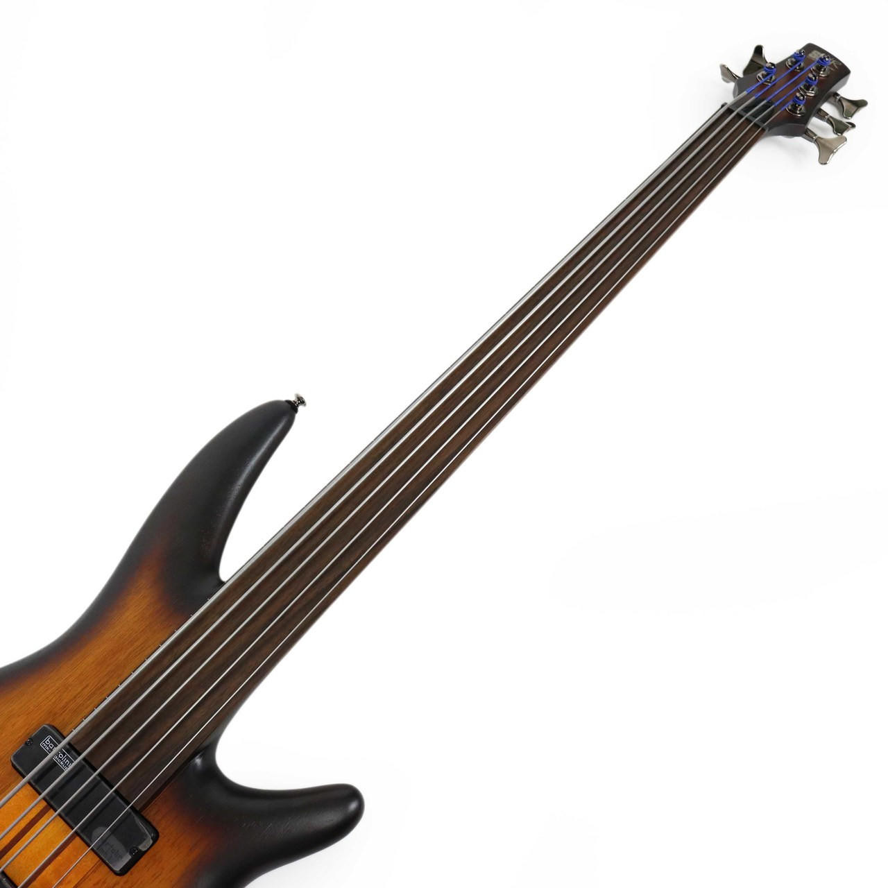 Ibanez SRF705 Workshop Series Fretless Bass in Brown Burst Flat