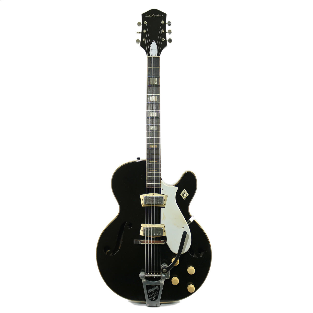 Vintage 1960's Silvertone 'Chris Isaak' Model 1446 Black Finish