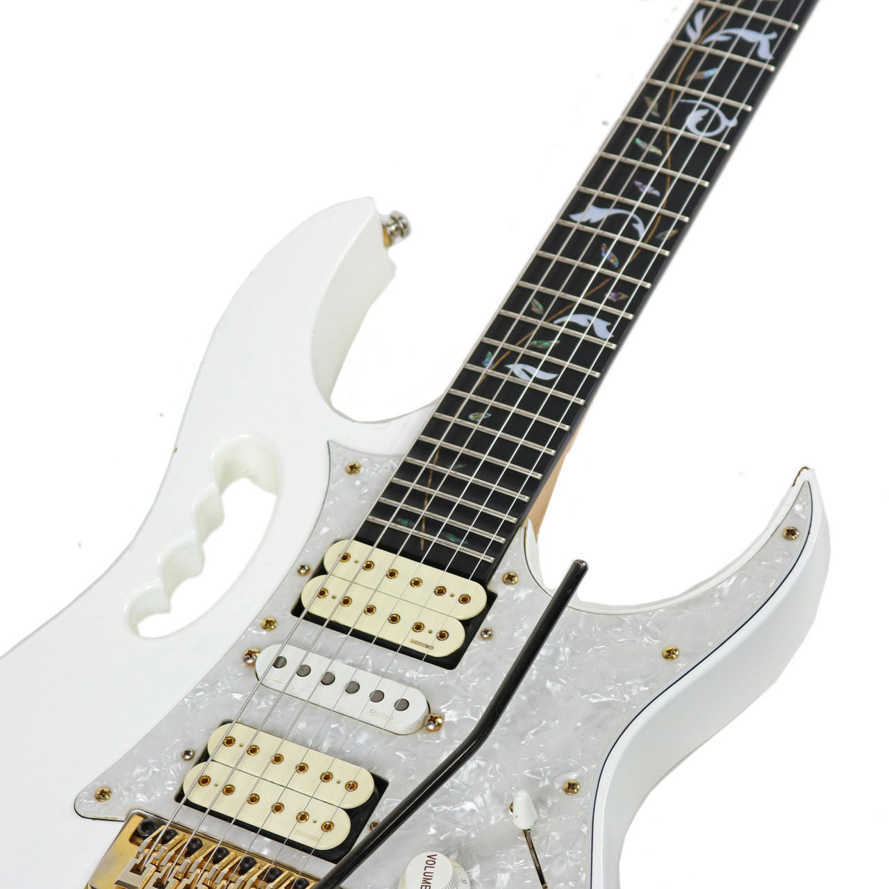 2000 Ibanez Steve Vai JEM7V White Finish | Cream City Music