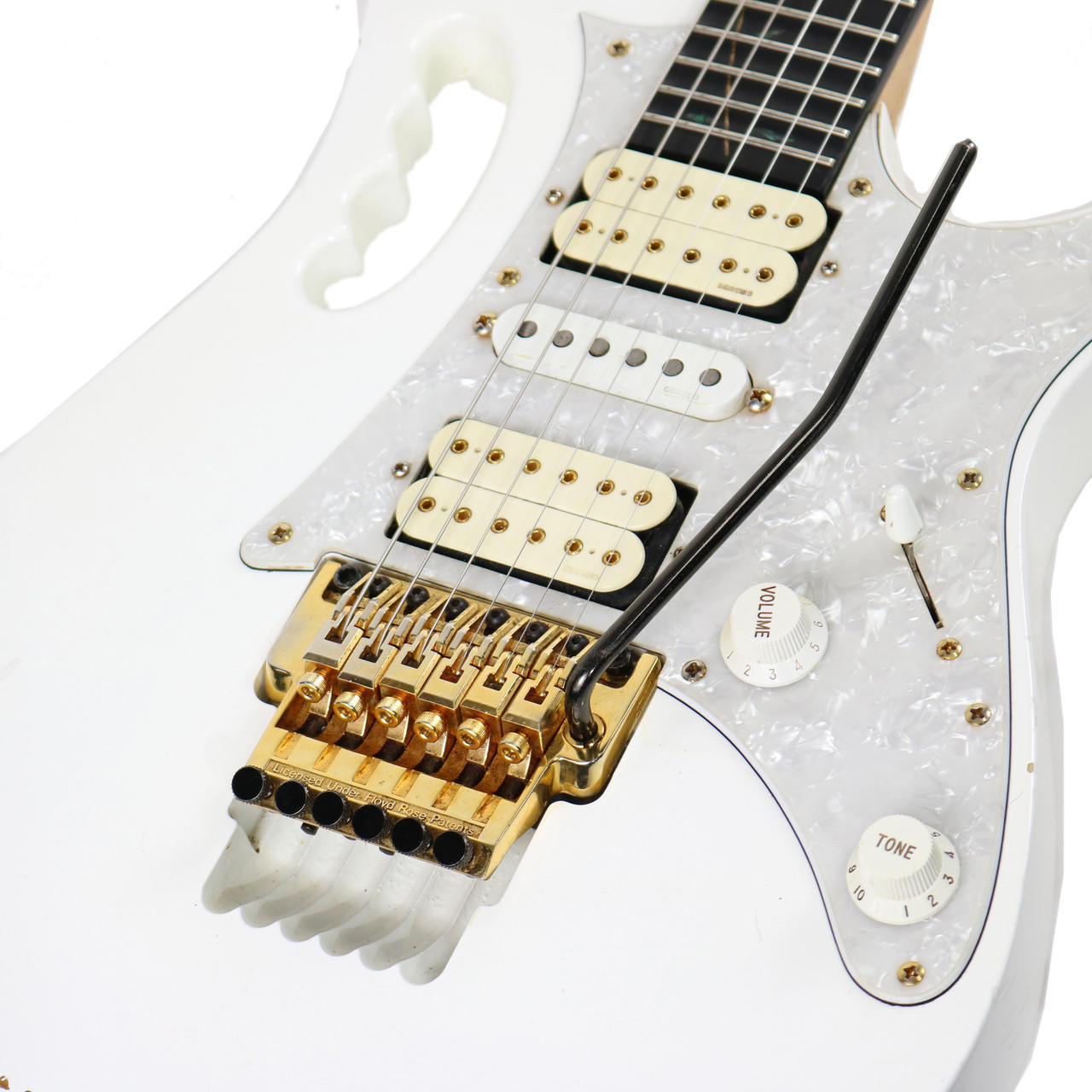 2000 Ibanez Steve Vai JEM7V White Finish | Cream City Music