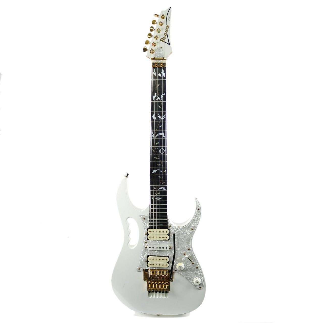 2000 Ibanez Steve Vai JEM7V White Finish | Cream City Music