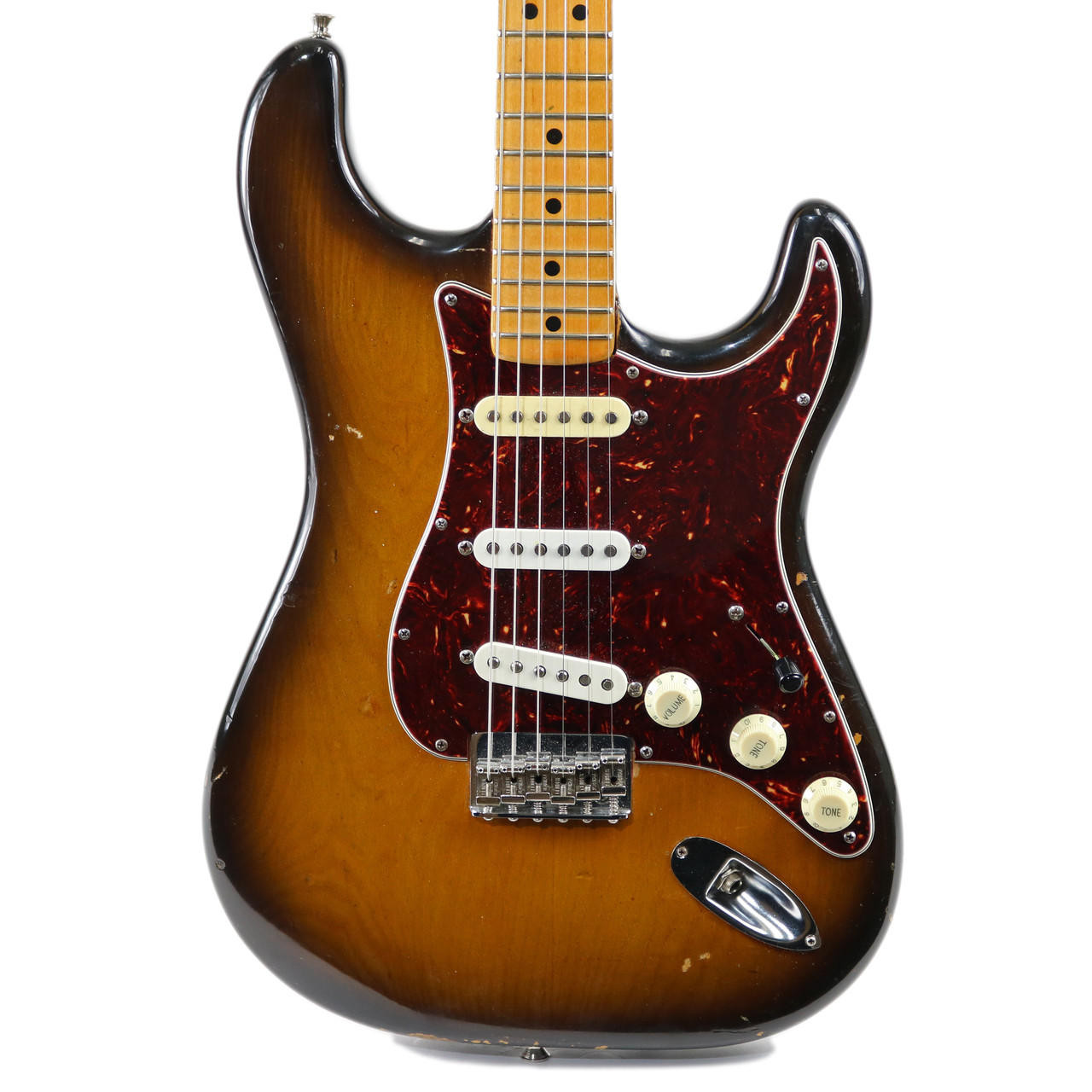 Vintage 1976 Fender Stratocaster Hardtail Sunburst | Cream City Music