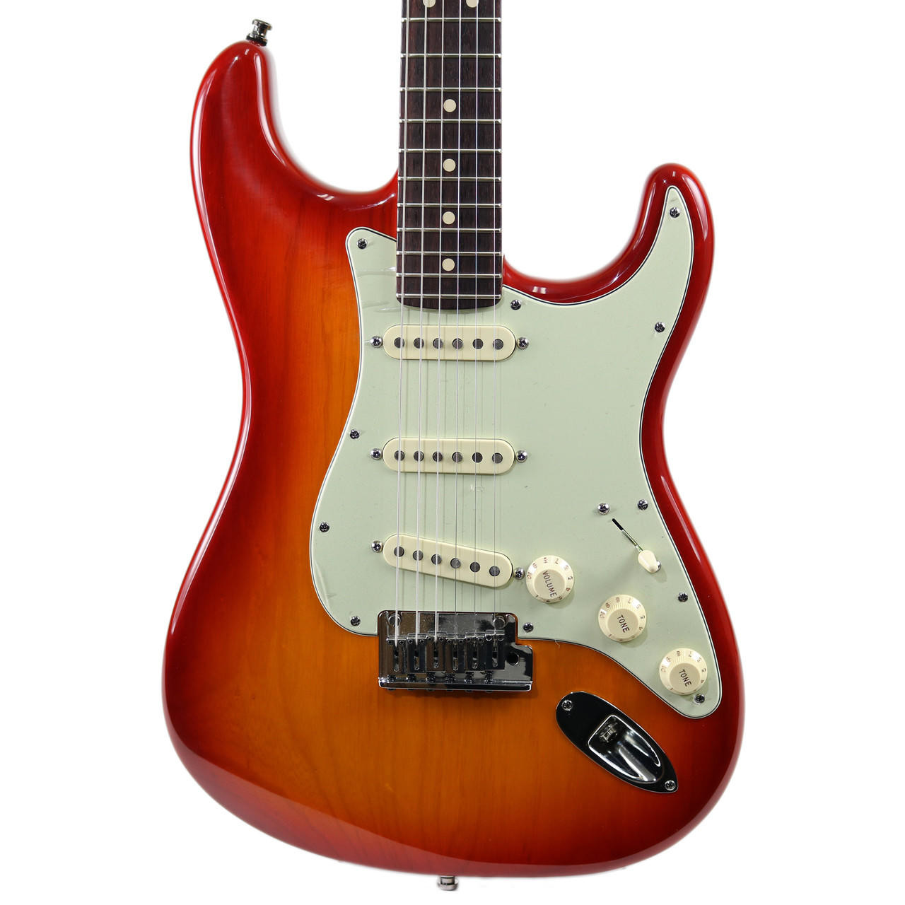 2009 Fender Custom Shop Custom Deluxe Stratocaster Aged Cherry