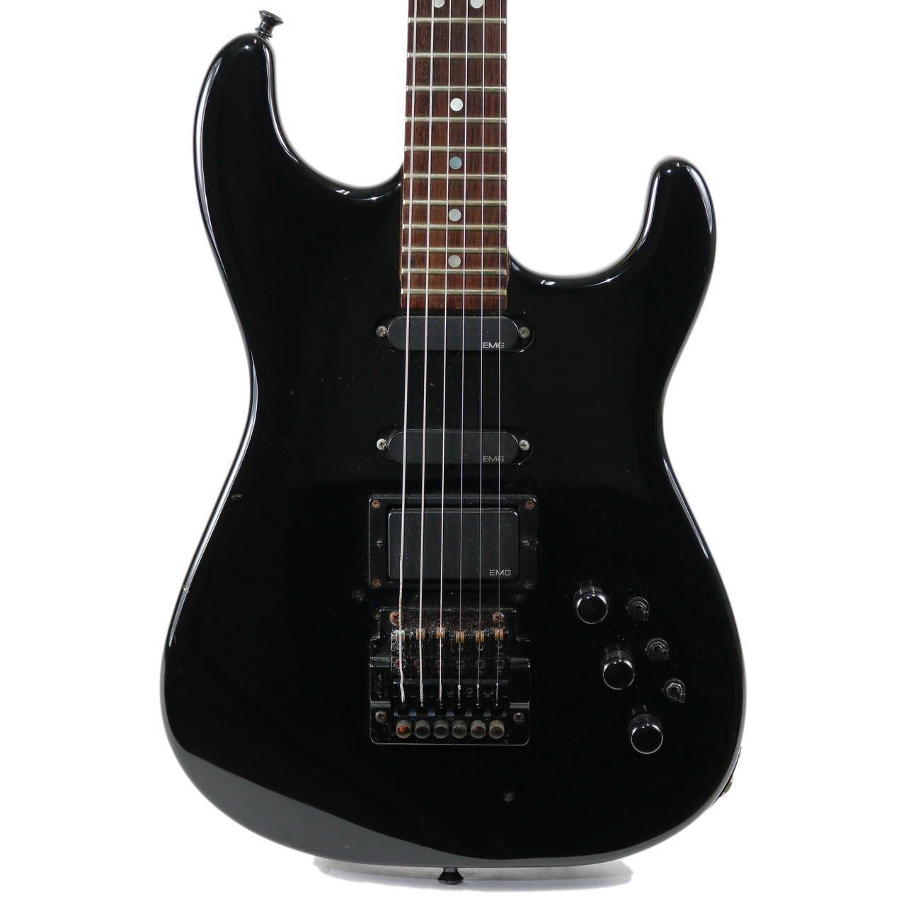 Vintage 1986 Charvel by Jackson Model 4 Black Finish | Cream City