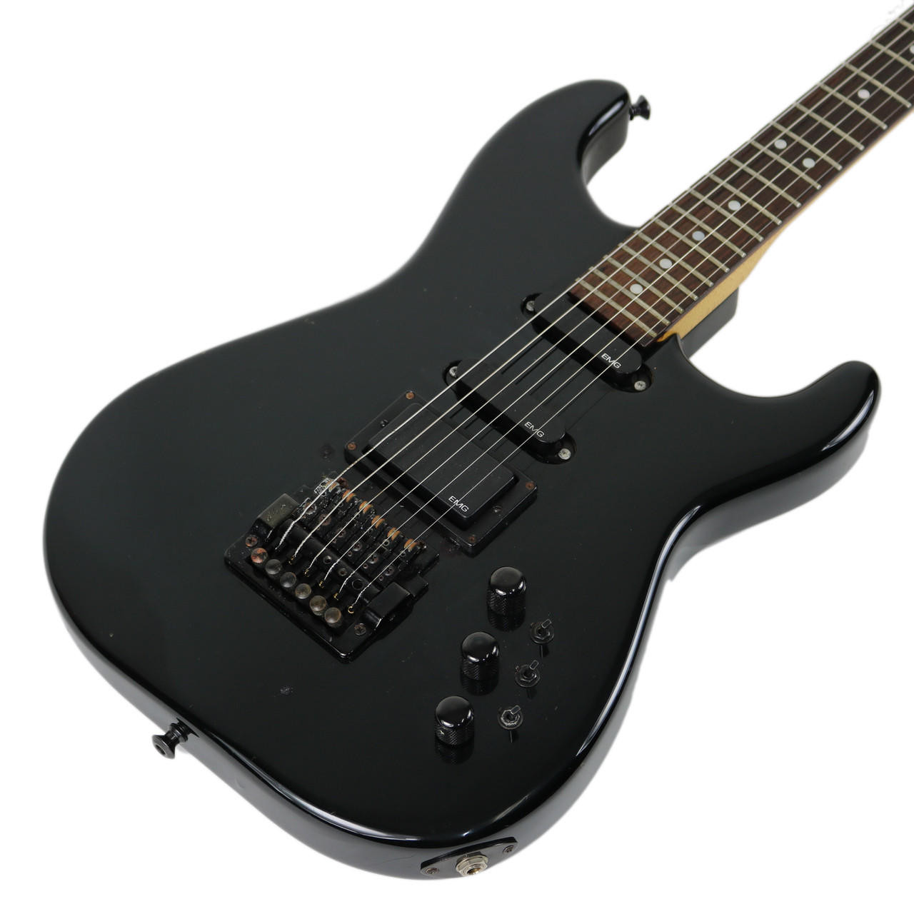 Vintage 1986 Charvel by Jackson Model 4 Black Finish | Cream City